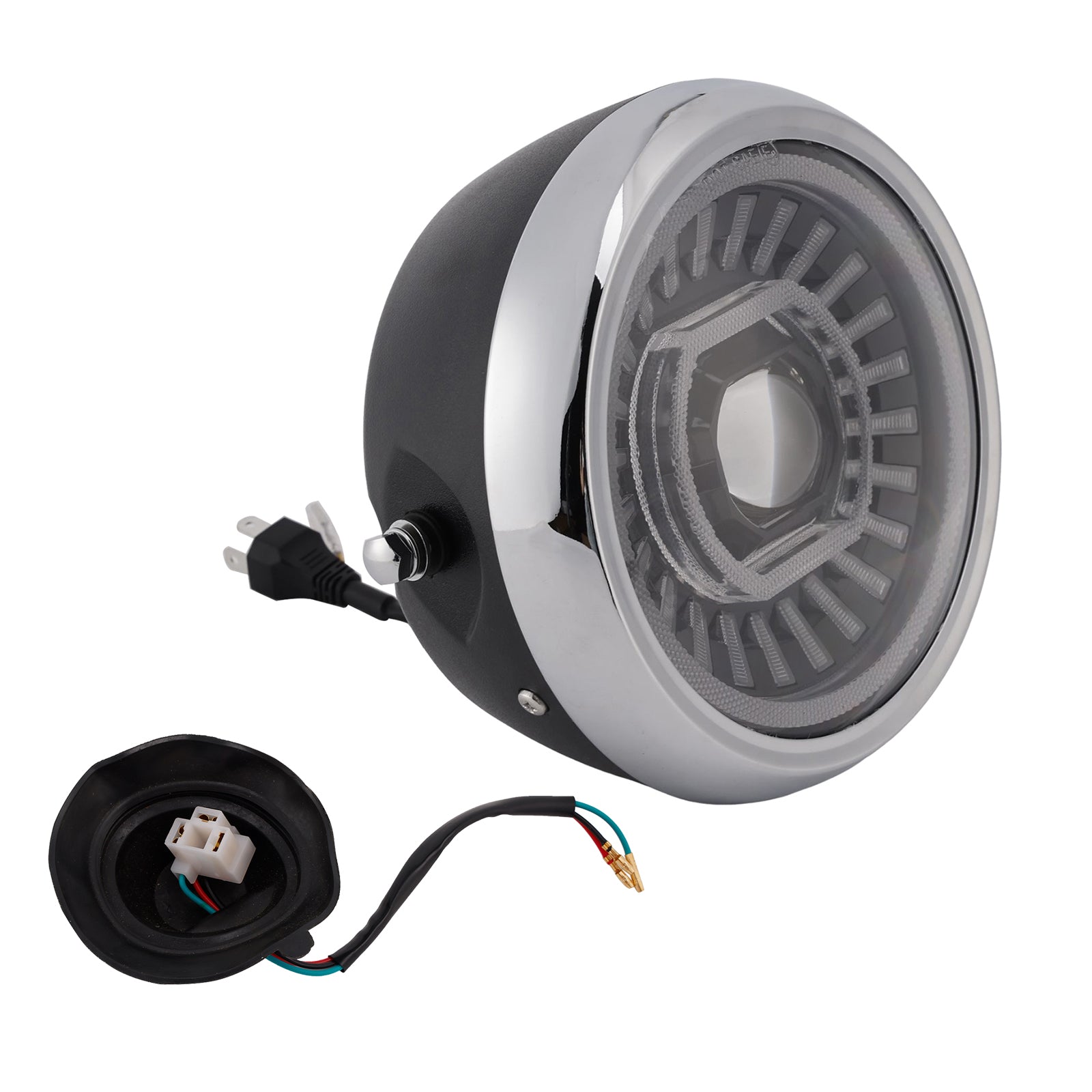 Brume Lampe Des Phares Mettre En Lumière 55W 4000Lm Chrome Pour Moto Cruise Cafe