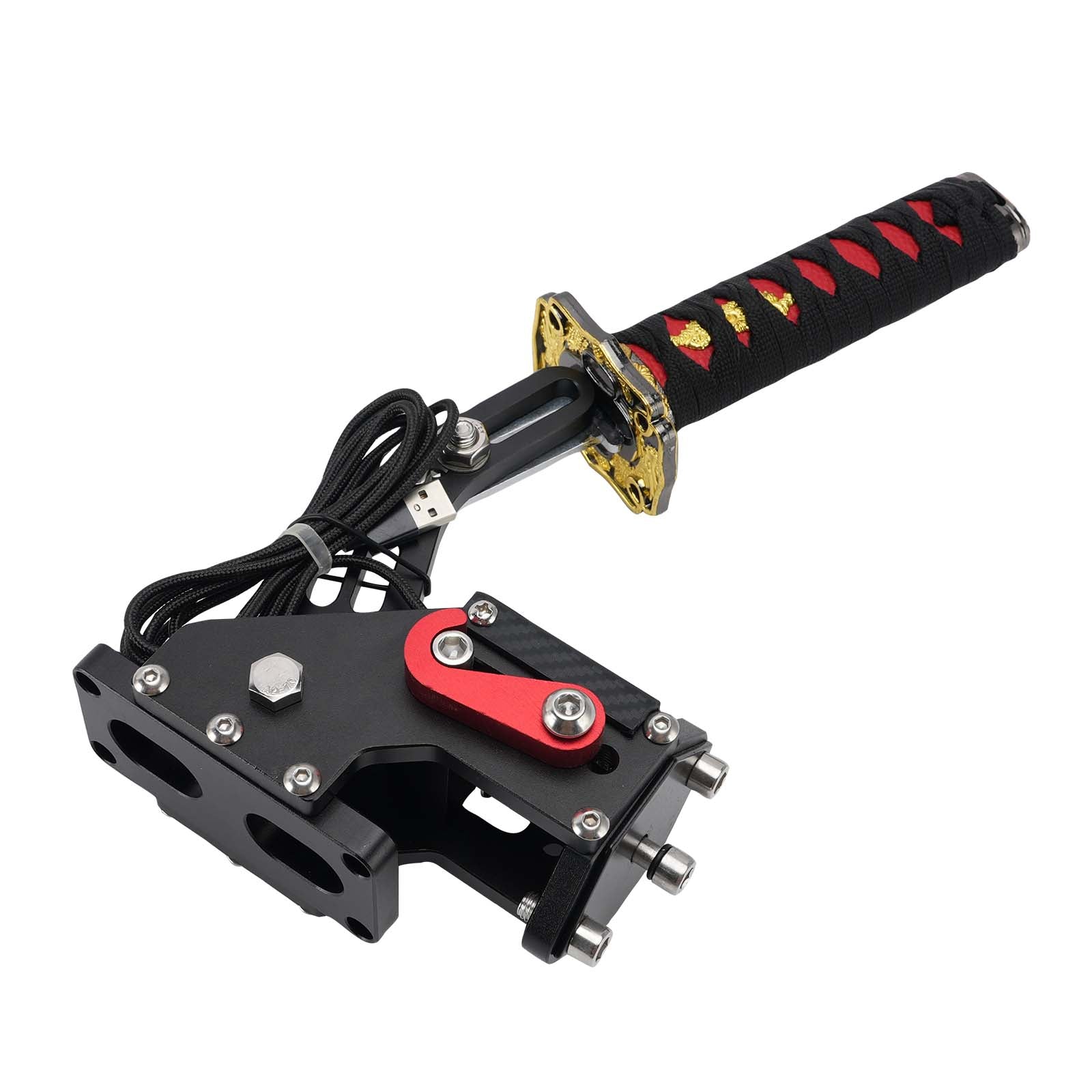 14Bit SIM Handbrake Sword Hilt pour Racing Games Steering Wheel Stand G27/G29 PC