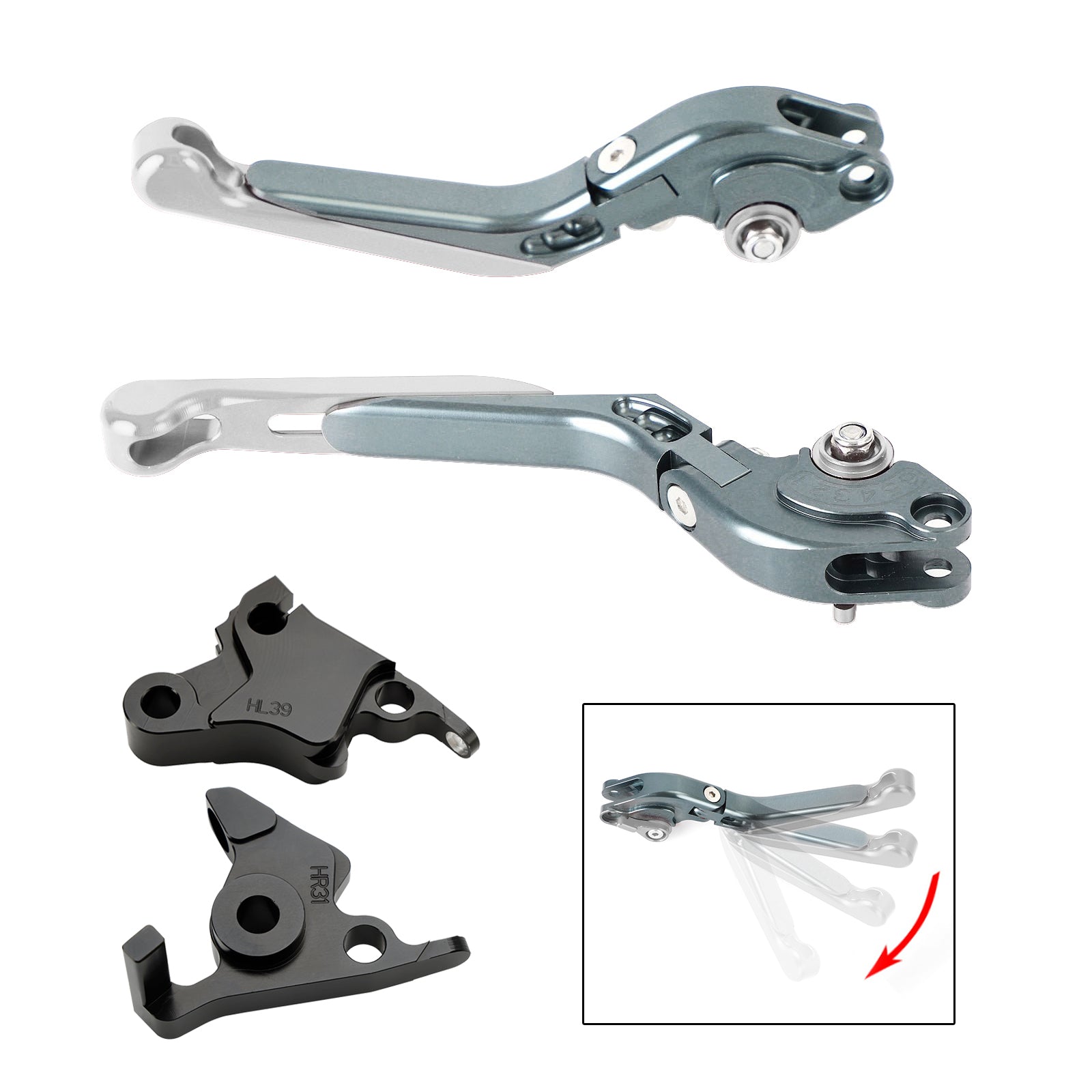 Levier de frein d'embrayage réglable pour CFMOTO 450SS 450SR 21-23 450NK 23-24