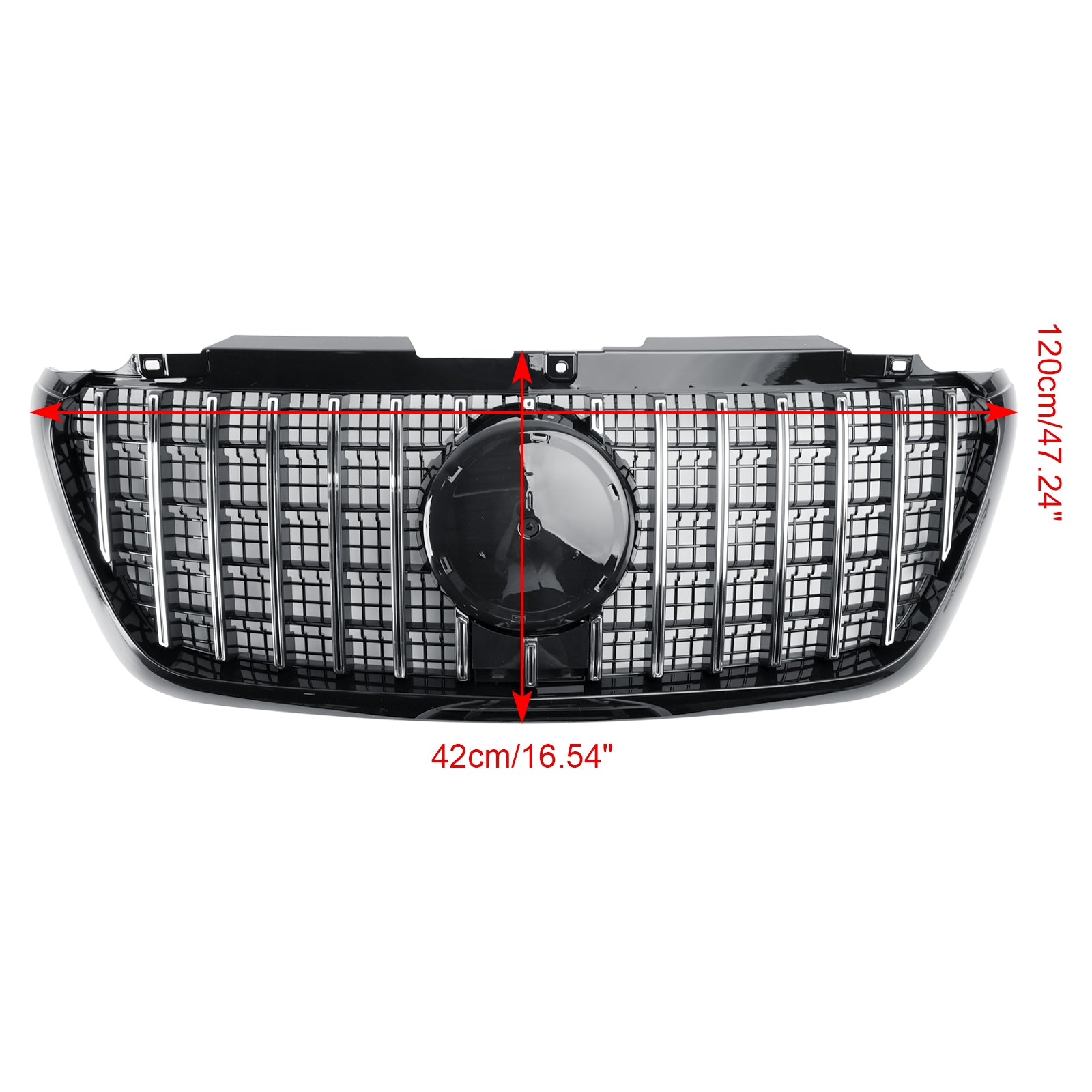 GT-Style Front Bumper Grille Grill Pour Mercedes Sprinter W907 W910 2018-2023