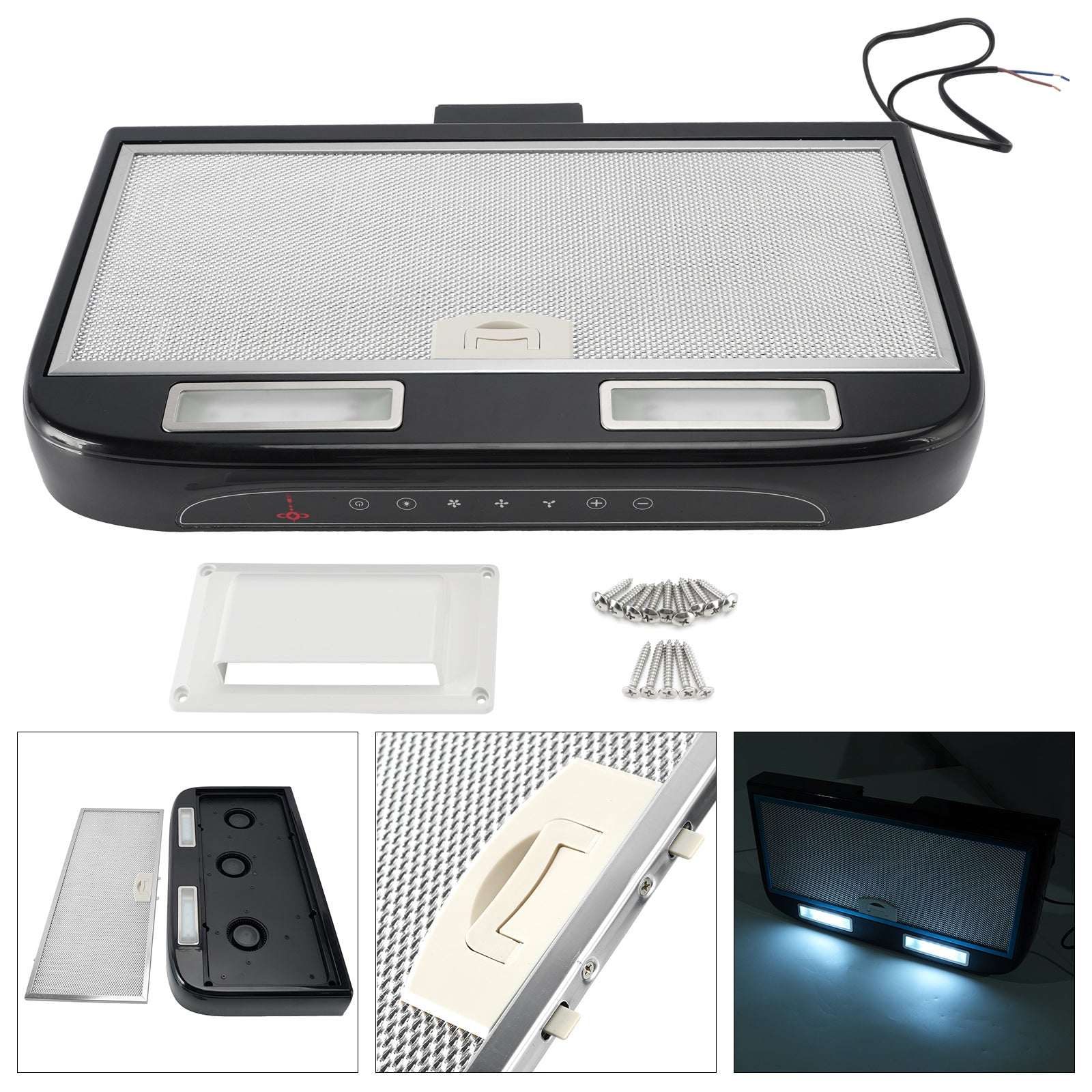 Hotte De Cuisine Pour Camping-Car 12V Caravane Avec Ventilateur 3 Vitesses