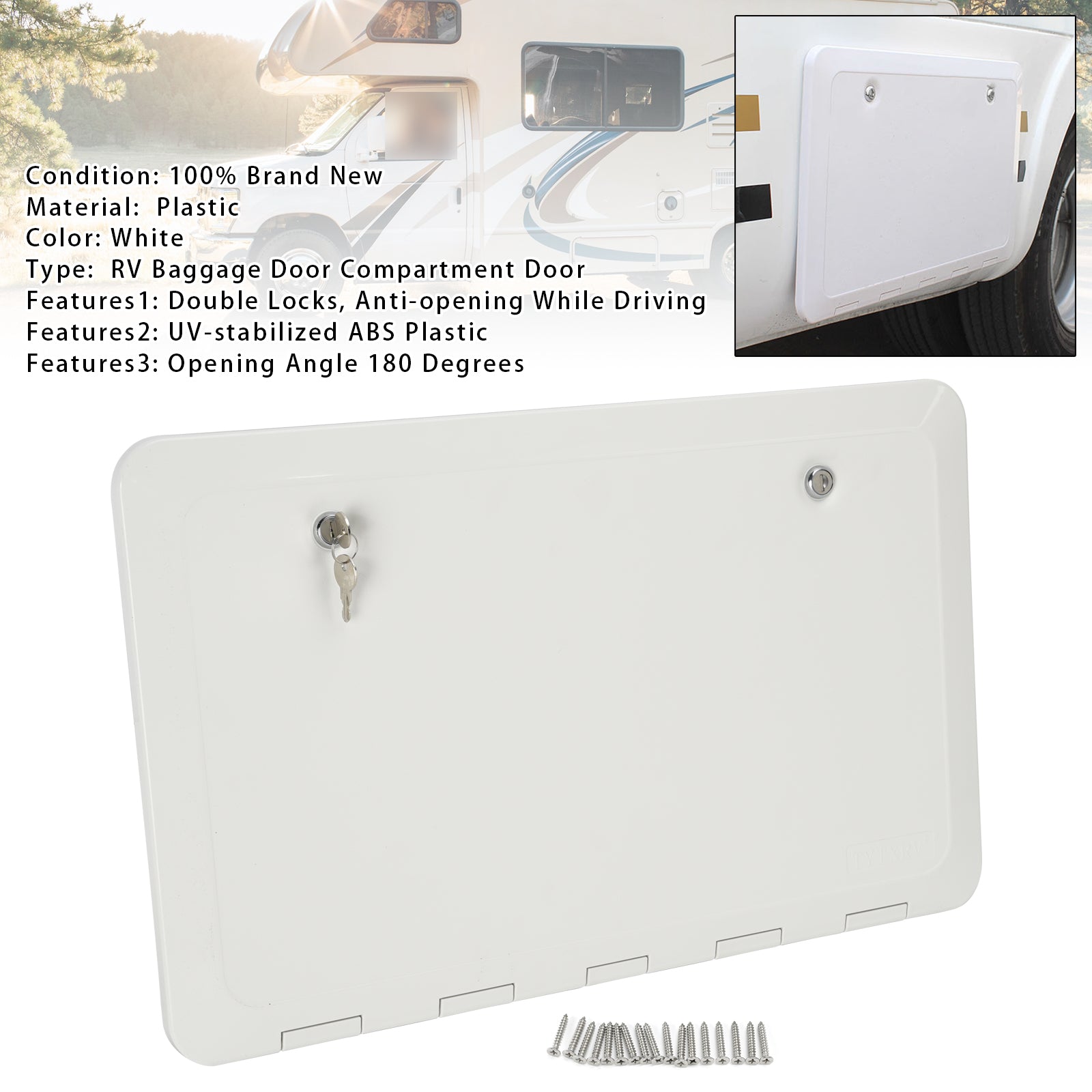 Porte De Bagage Pour Camping-Car Porte De Compartiment Camper Caravane RV