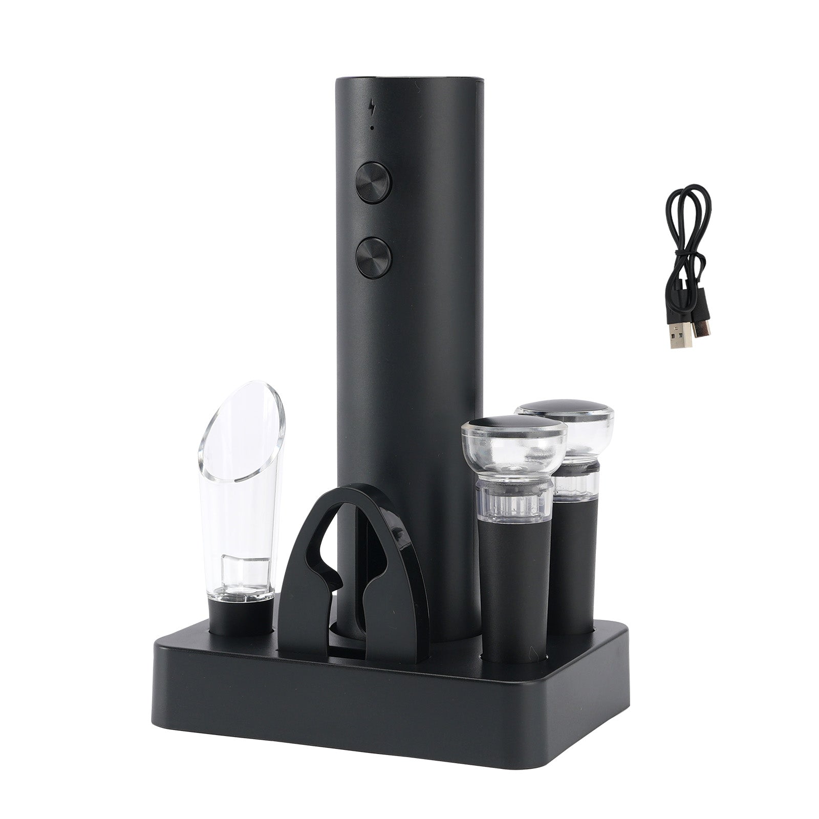 EC-A-BS Ouvre-bouteille électrique rechargeable lithium-ion Electric Wine Opener