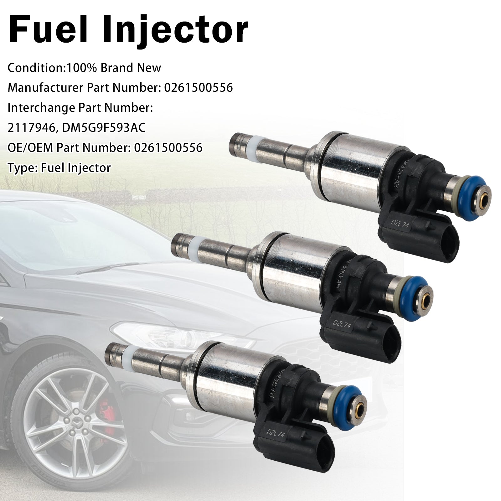 3X Injecteur Carburant Pour Pourd B-Max 2012-2025 Ecosport 2013-2025 0261500556