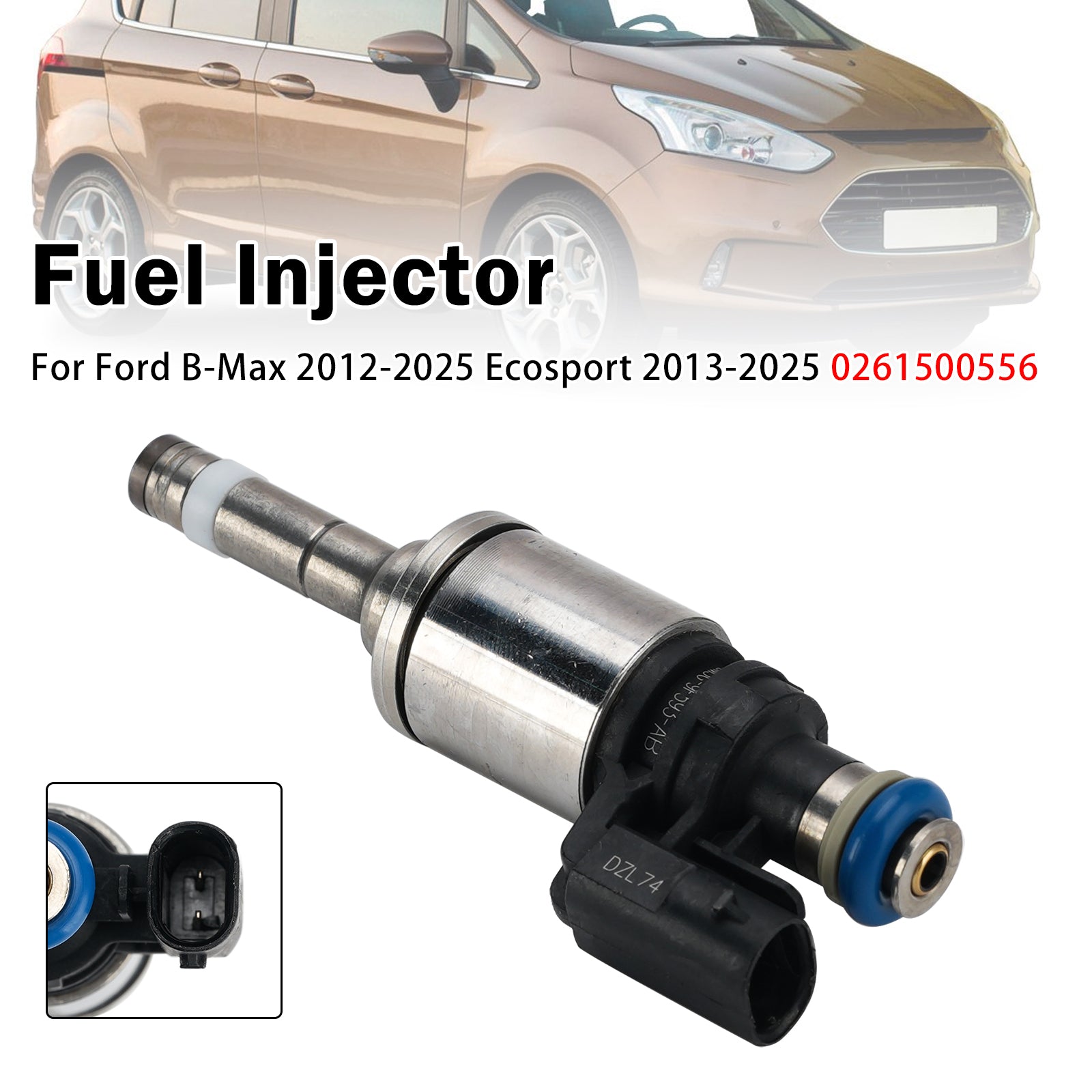 1X Injecteur Carburant Pour Pourd B-Max 2012-2025 Ecosport 2013-2025 0261500556