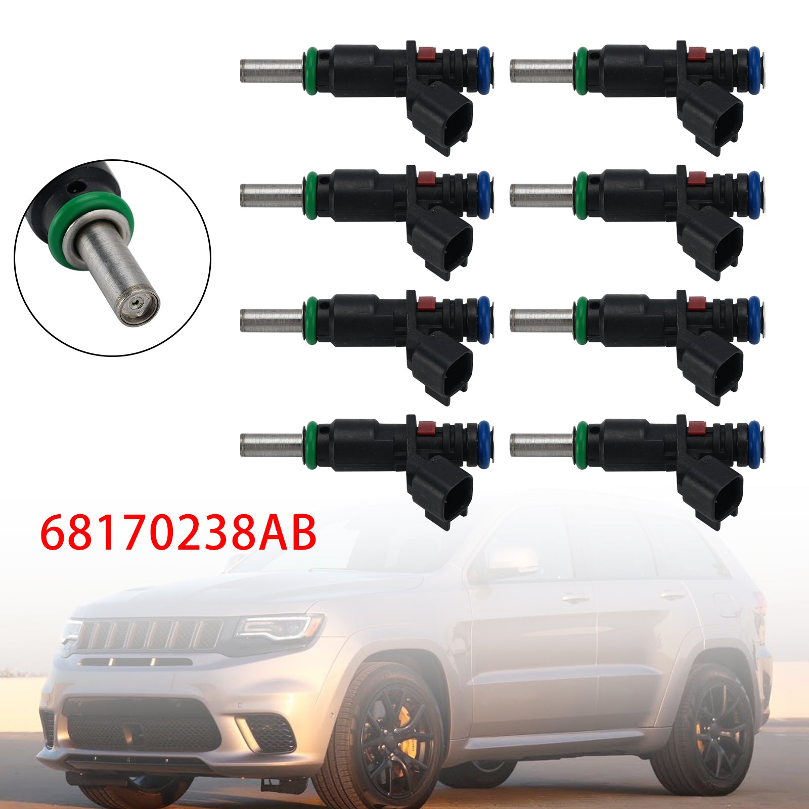 8X Injecteur Carburant Pour Dodge Challenger 15-20 Charger 2015-2020 68170238AB
