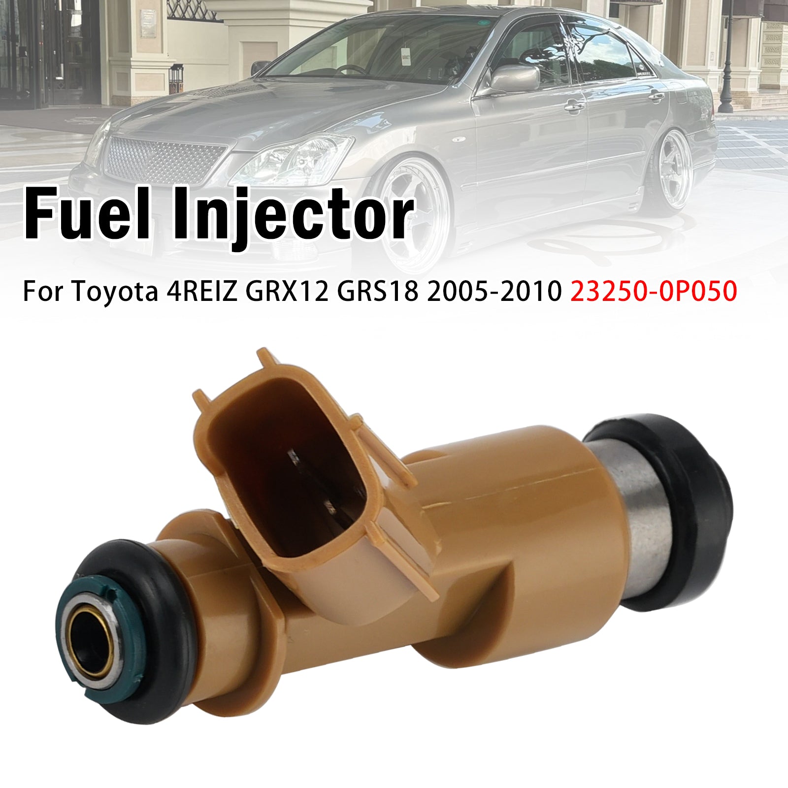 1X Injecteur Carburant Pour Toyota 4REIZ GRX12 GRS18 2005-2010 23250-0P050