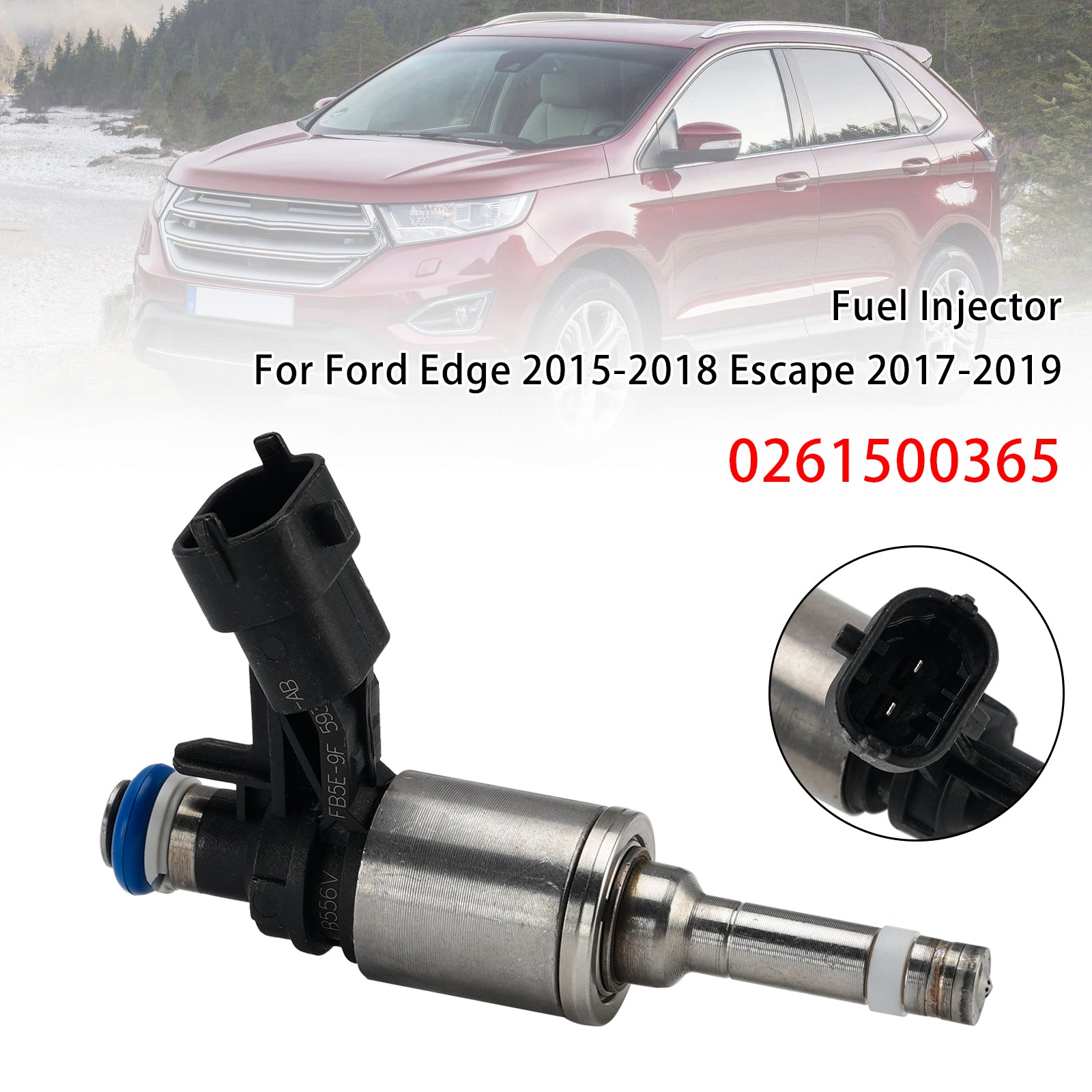 1X Injecteur Carburant Pour Pourd Edge 2015-2018 Escape 2017-2019 0261500365