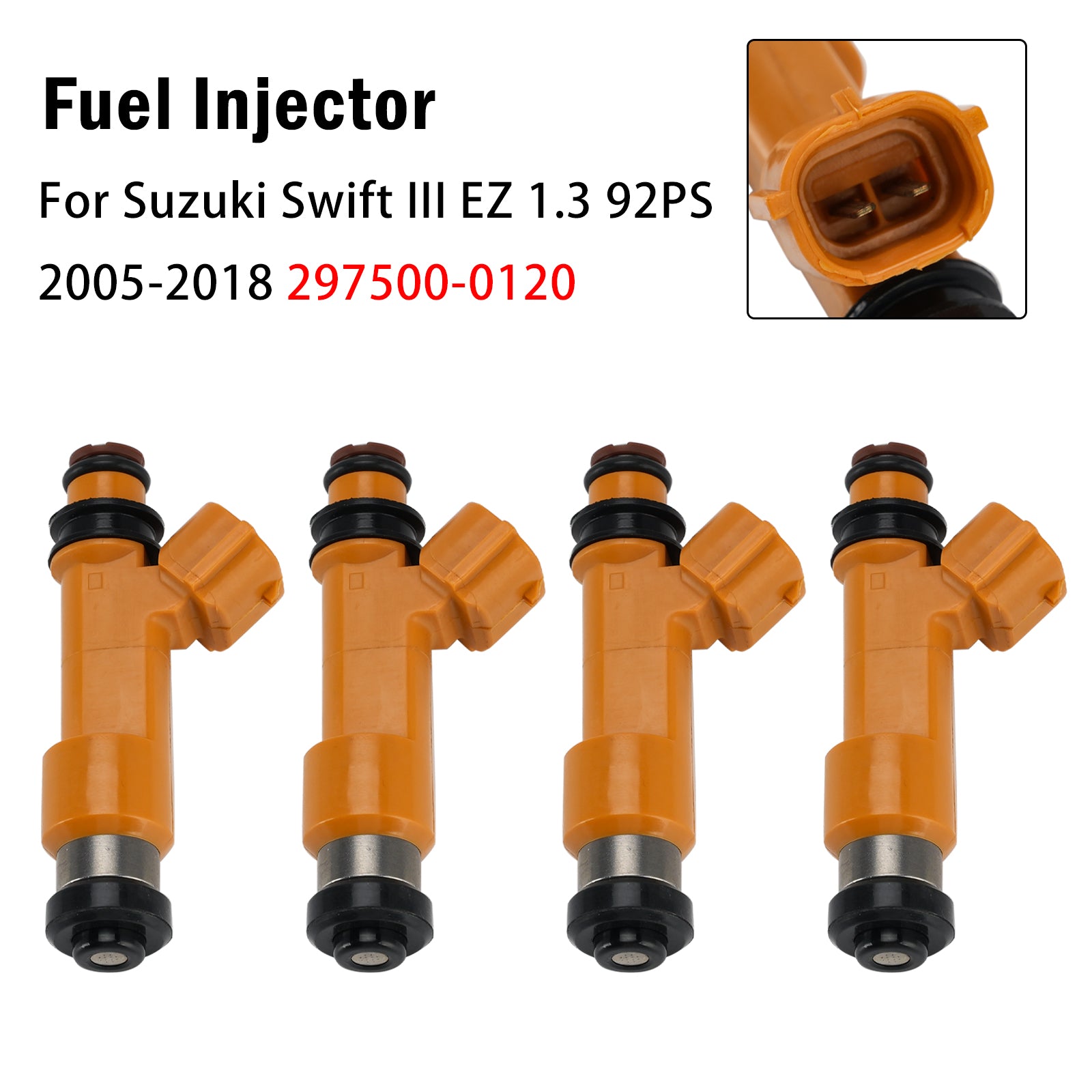 4X Injecteur Carburant Pour Suzuki Swift III EZ 1.3 92PS 2005-2018 297500-0120