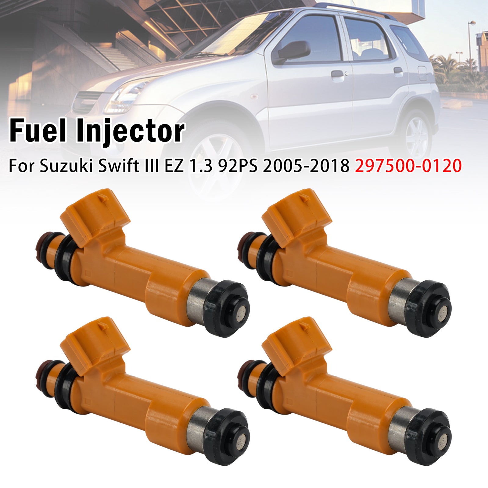 4X Injecteur Carburant Pour Suzuki Swift III EZ 1.3 92PS 2005-2018 297500-0120