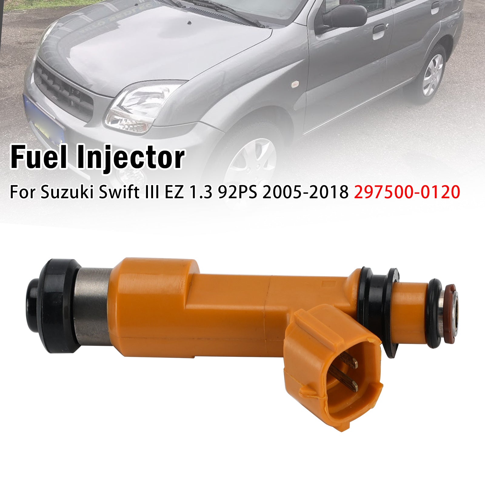 1X Injecteur Carburant Pour Suzuki Swift III EZ 1.3 92PS 2005-2018 297500-0120