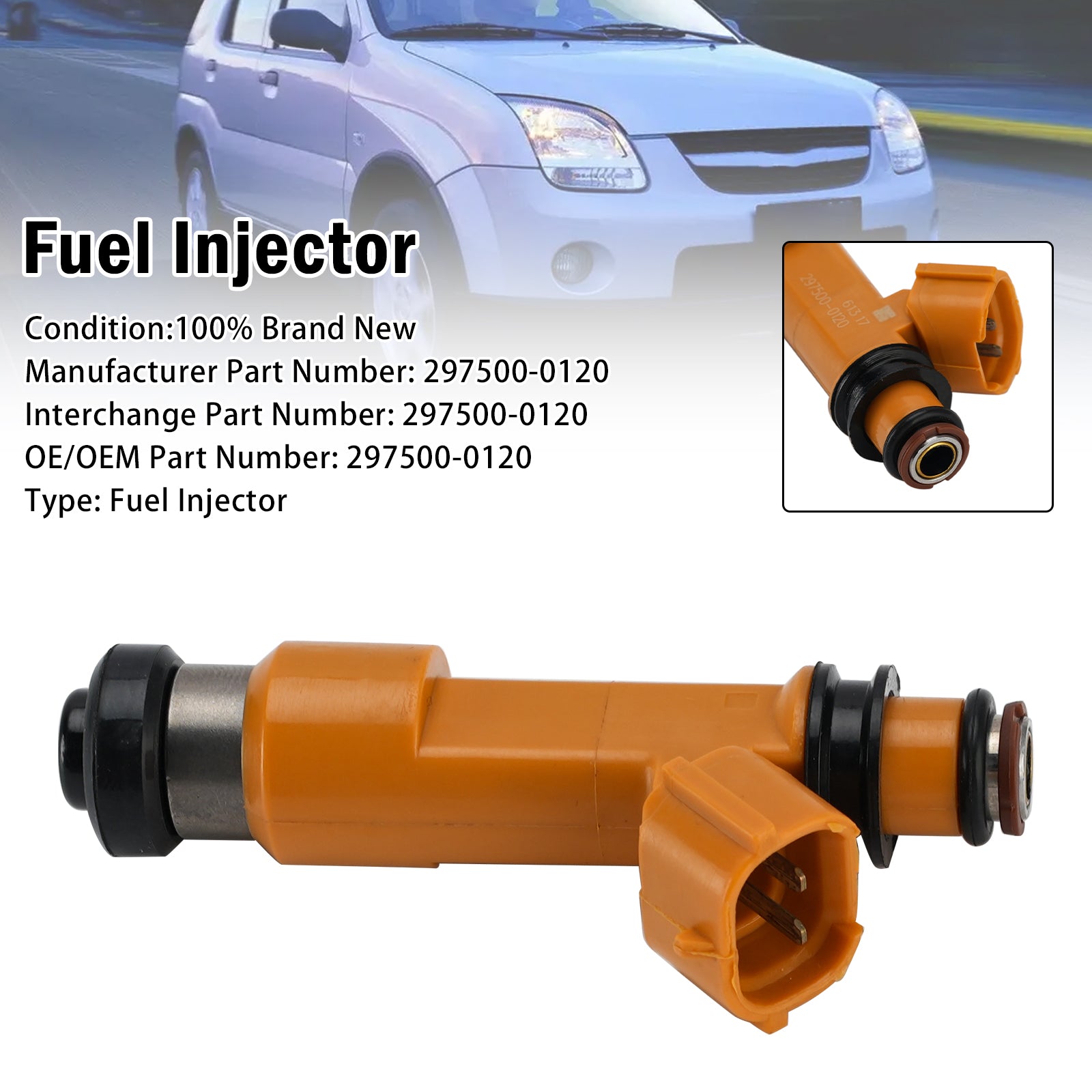 1X Injecteur Carburant Pour Suzuki Swift III EZ 1.3 92PS 2005-2018 297500-0120
