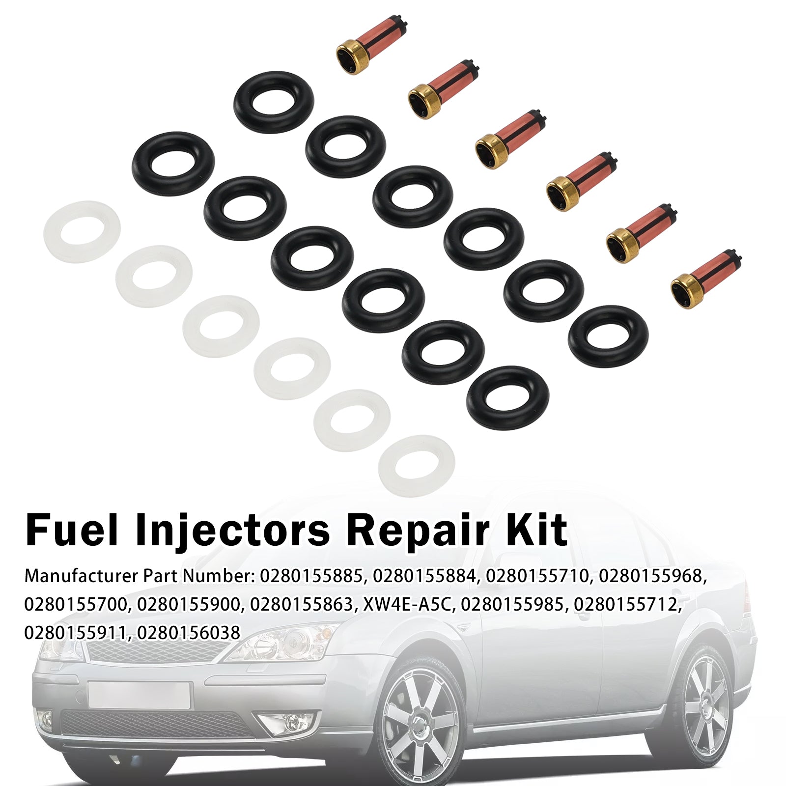 Injecteur Joint O-Ring 0280150158 For Ford Mondeo Mk III 2.5 V6 2000-2007