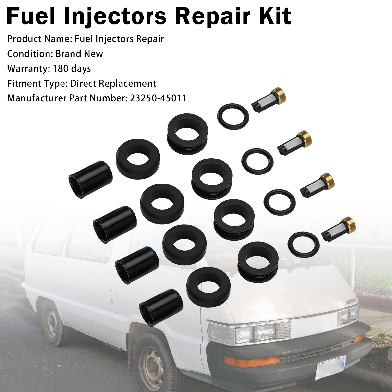 Injecteur Joint O-Ring 23250-45011 Toyota 4Runner Pickup 2.4L I4 1985-1987