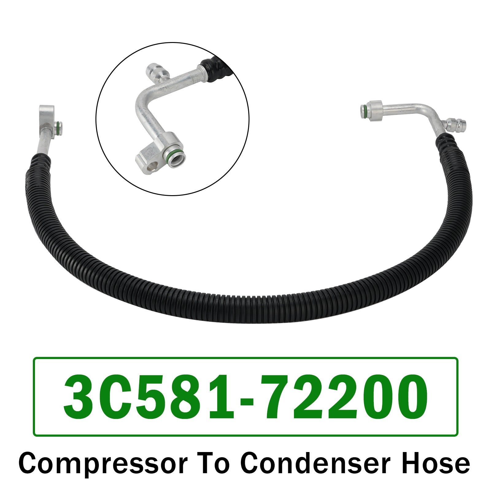 Tuyau De Compresseur À Condenseur 3C581-72200 Pour Kubota M8540 Et M9540