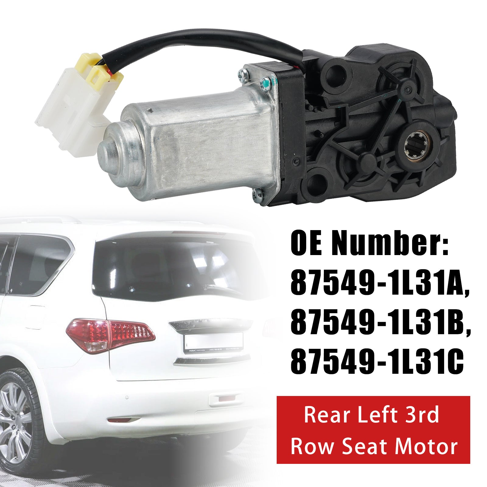 Moteur Siège 3E Rang Arrière Gauche 87549-1L31B Pour Infiniti QX56 2011-2017