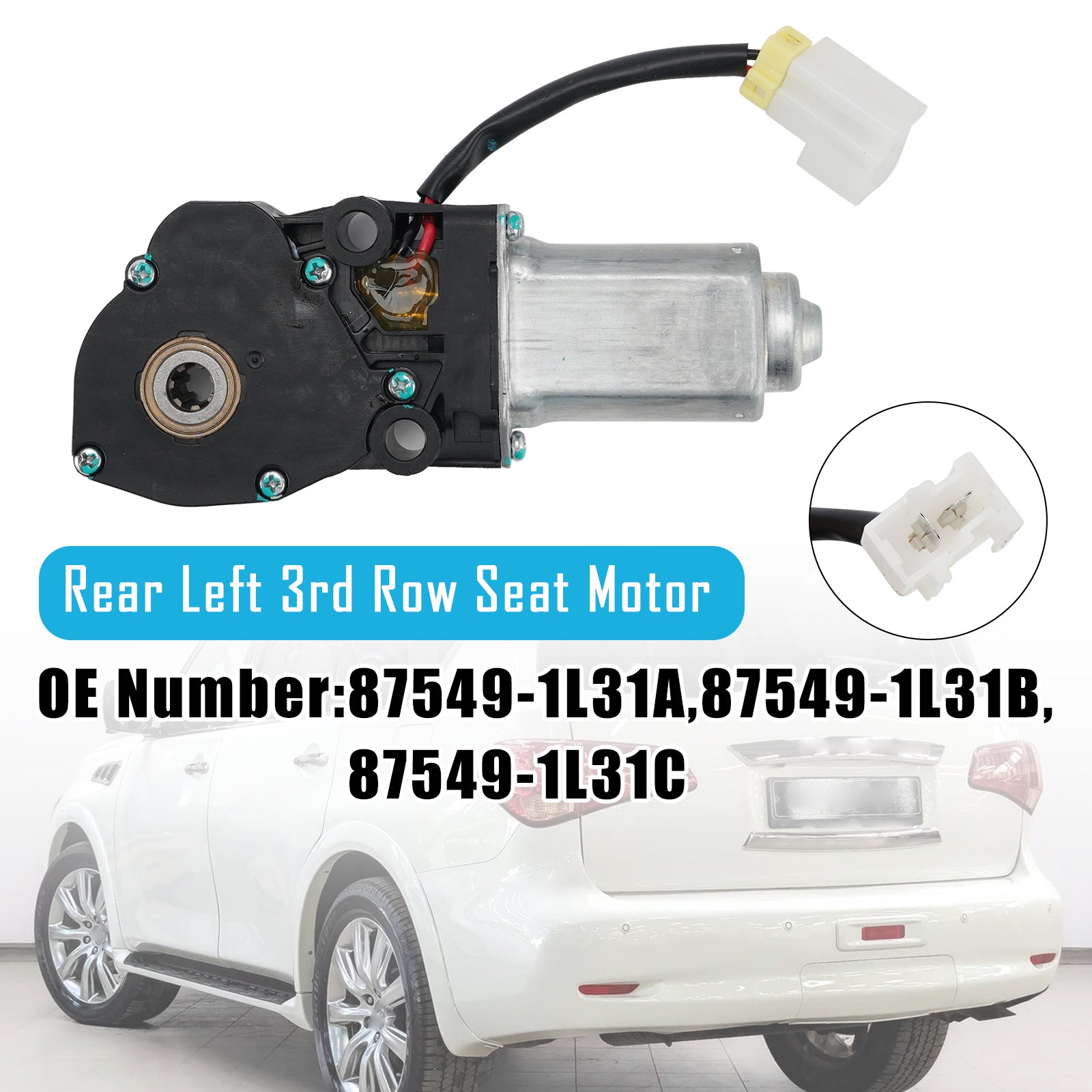 Moteur Siège 3E Rang Arrière Gauche 87549-1L31B Pour Infiniti QX56 2011-2017