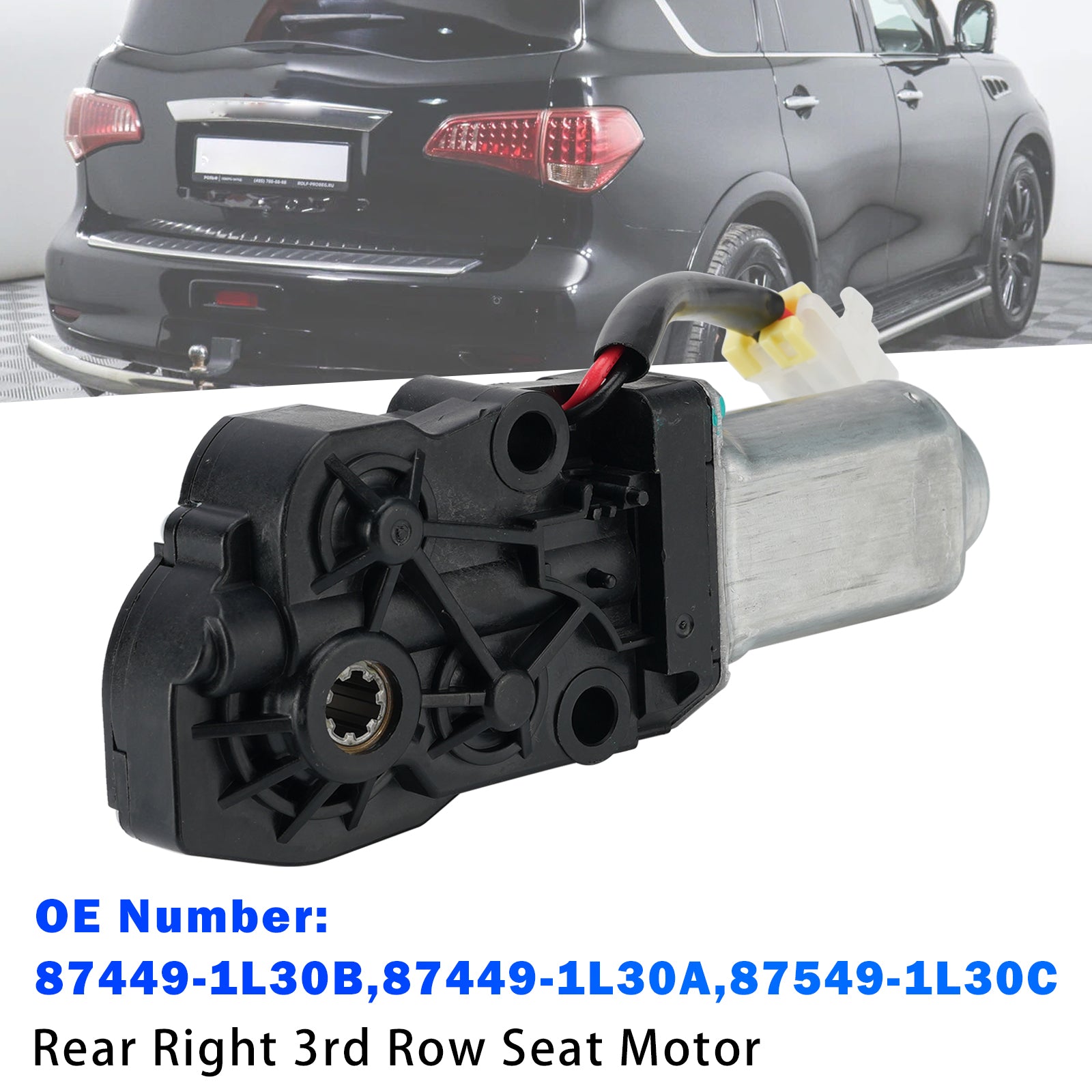 Moteur Siège 3E Rang Arrière Droit 87449-1L30B Pour Infiniti QX56 2011-2017