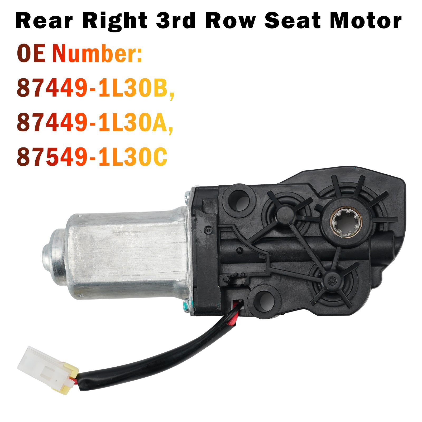 Moteur Siège 3E Rang Arrière Droit 87449-1L30B Pour Infiniti QX56 2011-2017