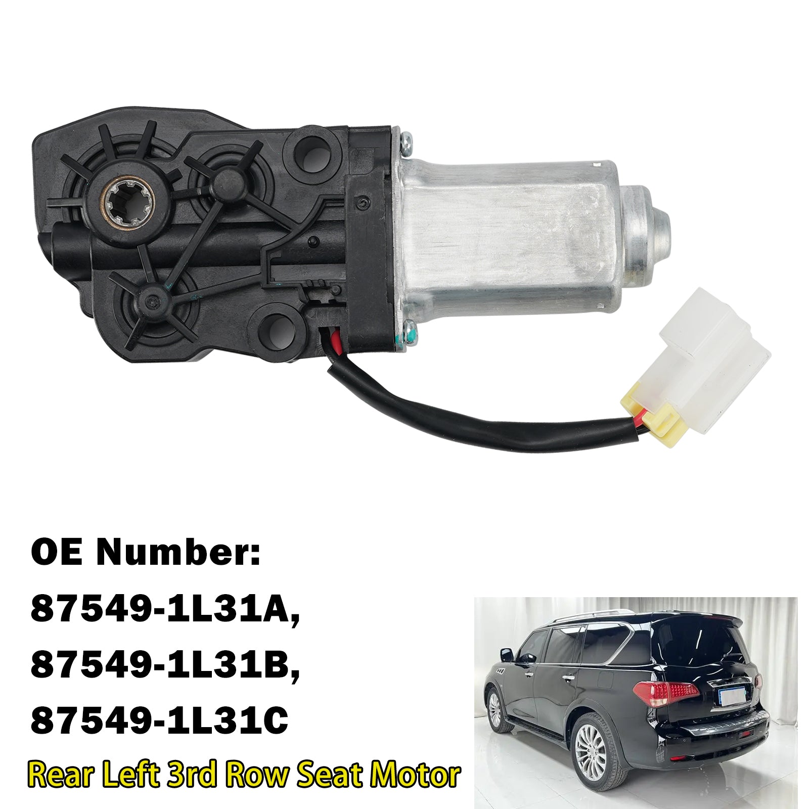 Moteur Siège 3E Rang Arrière Gauche 87549-1L31B Pour Infiniti QX56 2011-2017