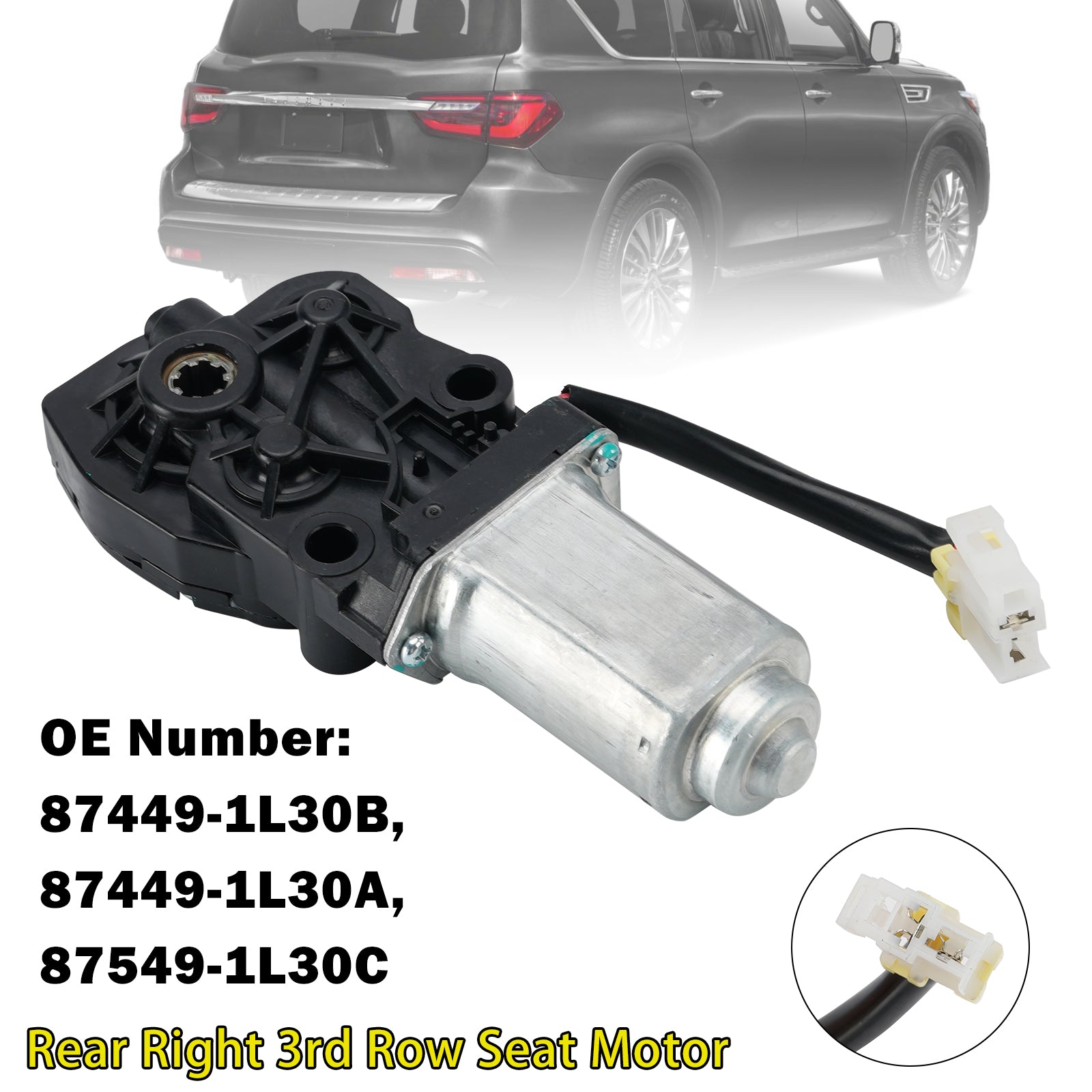 Moteur Siège 3E Rang Arrière Droit 87449-1L30B Pour Infiniti QX56 2011-2017