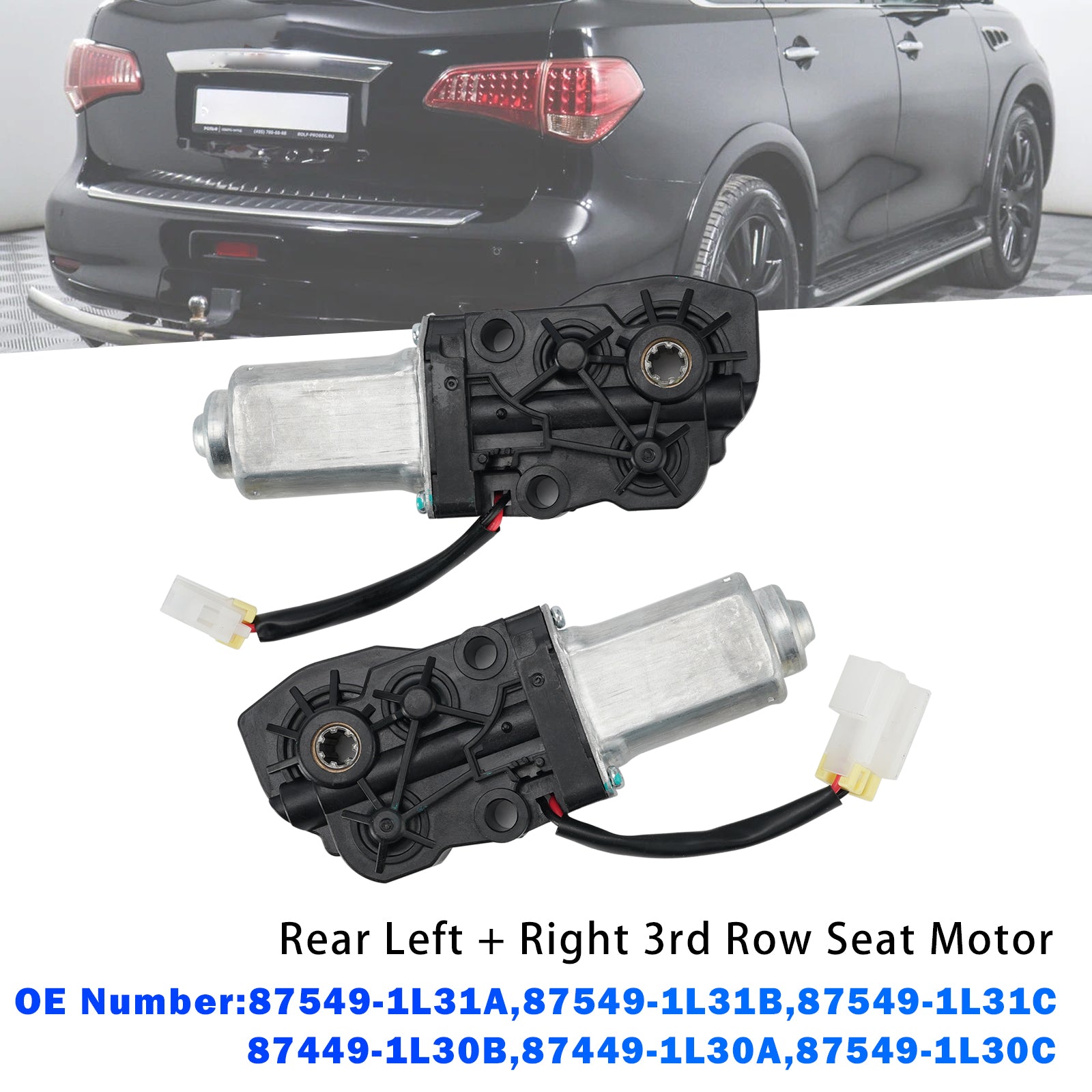 Moteur Siège 3E Rang Arrière Gauche+Droit 87449-1L30B Pour Infiniti QX56 11-2017