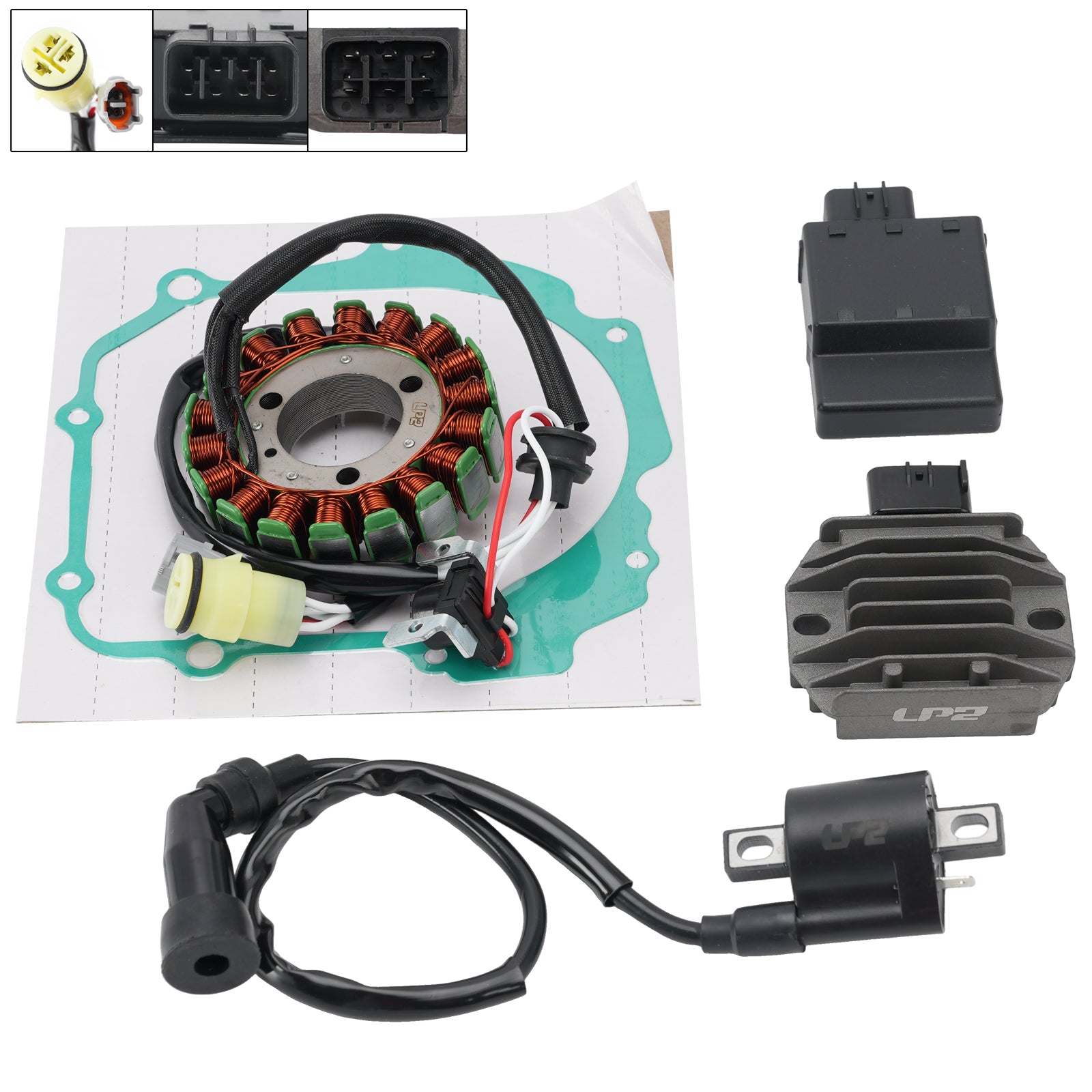 Boitier Allumage Bobine Stator Régulateur pour Yamaha YFM125G Grizzly 2004-2013