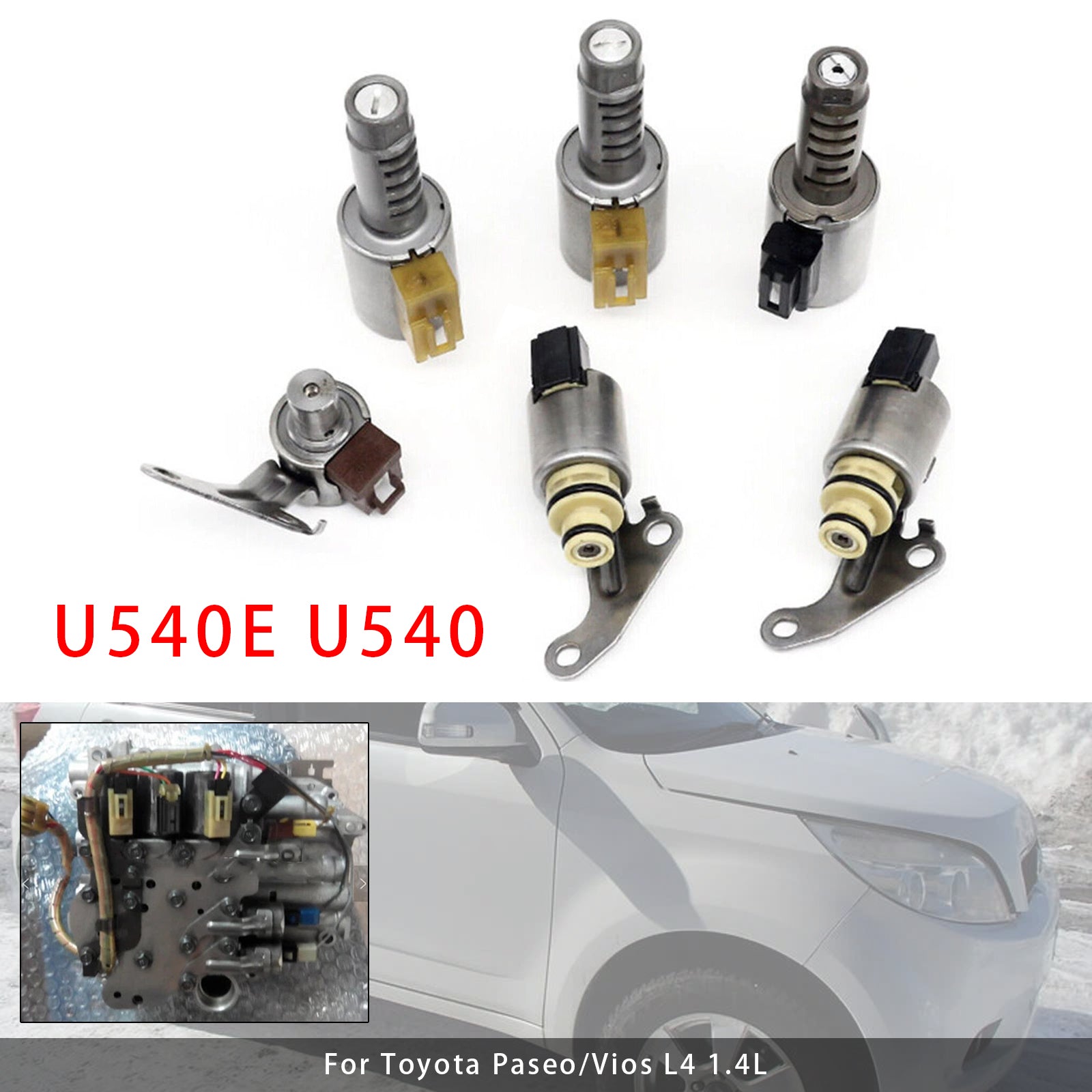 6PCS U540E U540 Kit Électrovannes Boîte Automatique Pour Toyota Daihatsu Terios