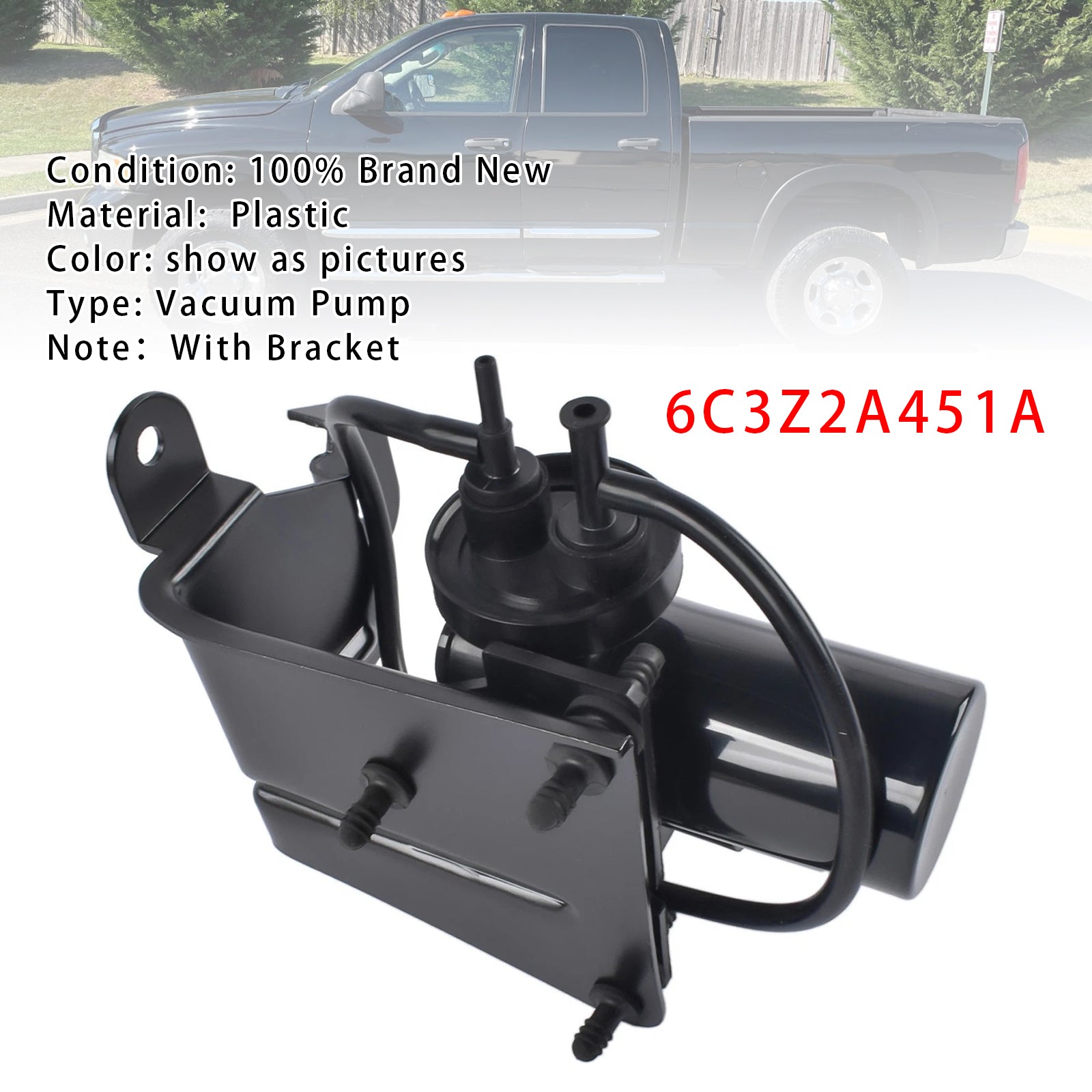 Pompe À Vide Électrique 6C3Z2A451A Pour Ford Super Duty F-250 F-350 6.0L 7.3L