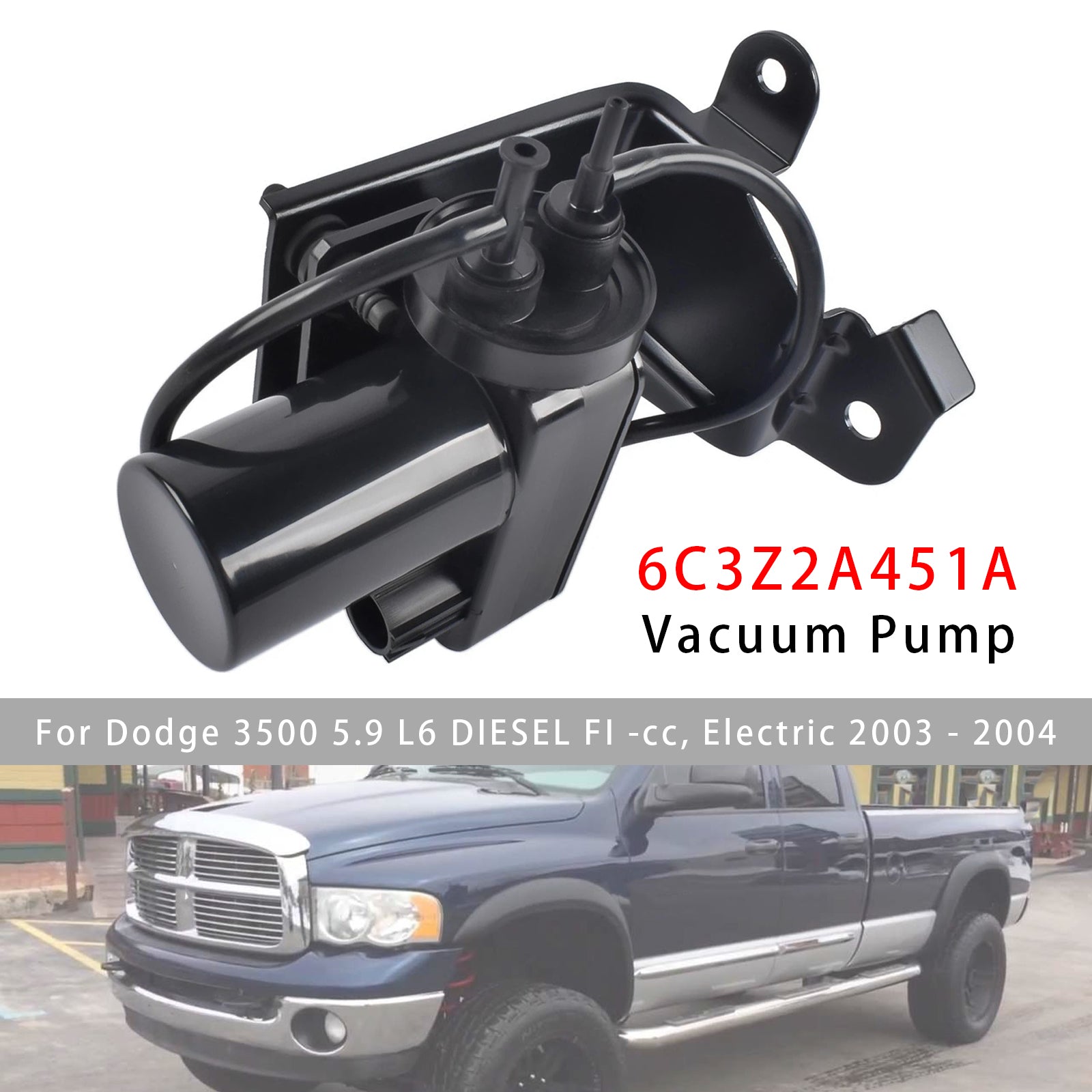 Pompe À Vide Électrique 6C3Z2A451A Pour Ford Super Duty F-250 F-350 6.0L 7.3L