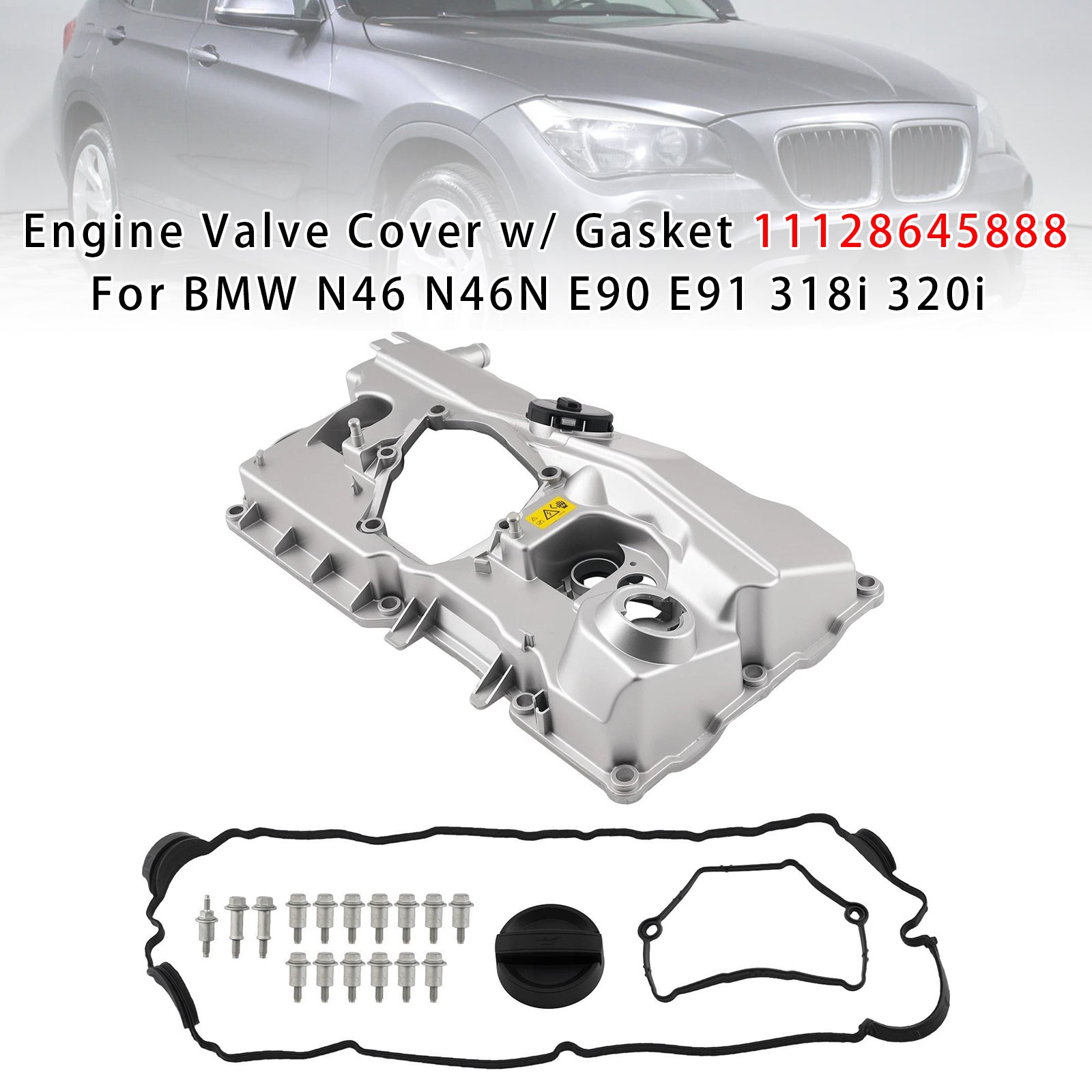 Cache Culbuteur Moteur Avec Joint 11128645888 Pour BMW N46 N46N E91 318i 320i