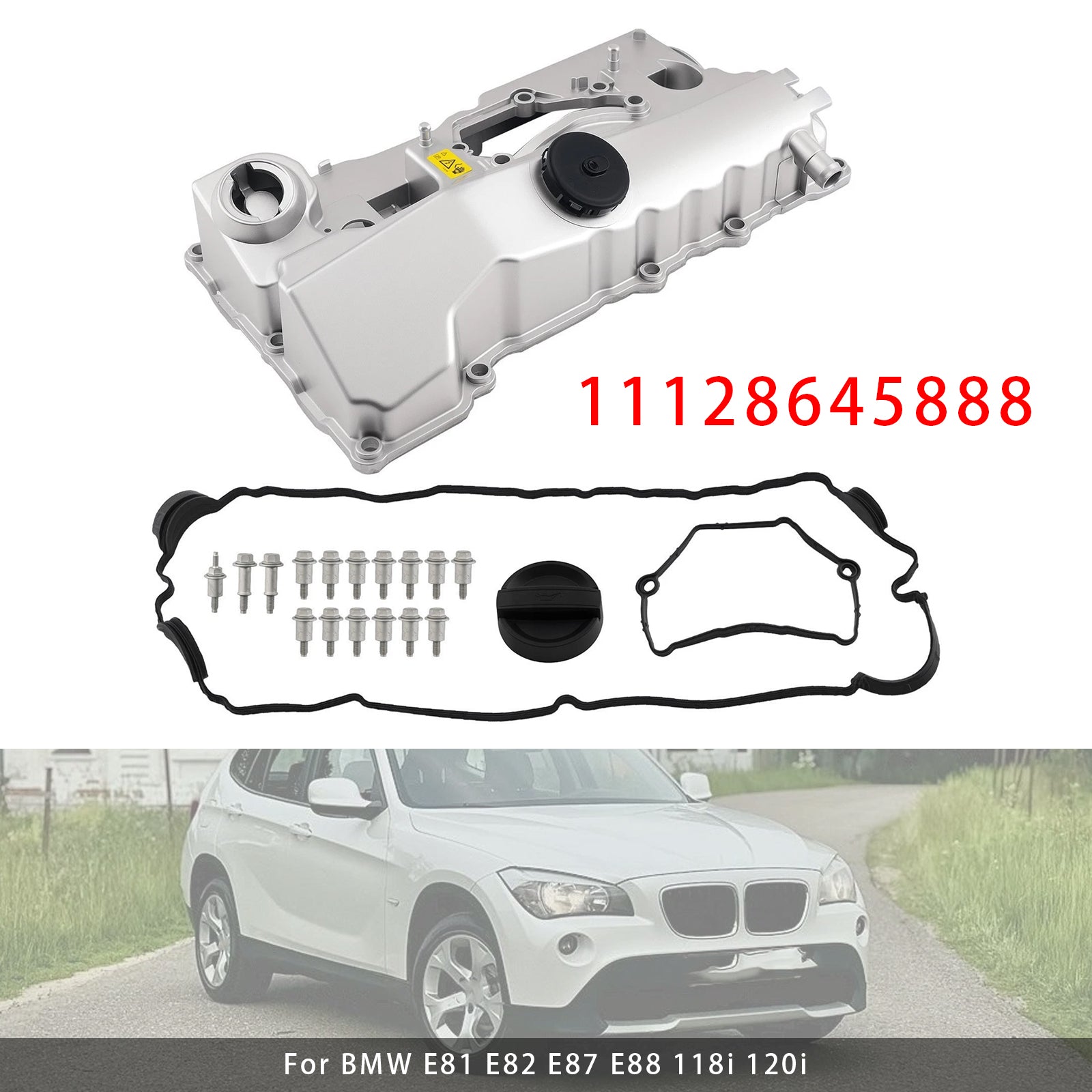 Cache Culbuteur Moteur Avec Joint 11128645888 Pour BMW N46 N46N E91 318i 320i