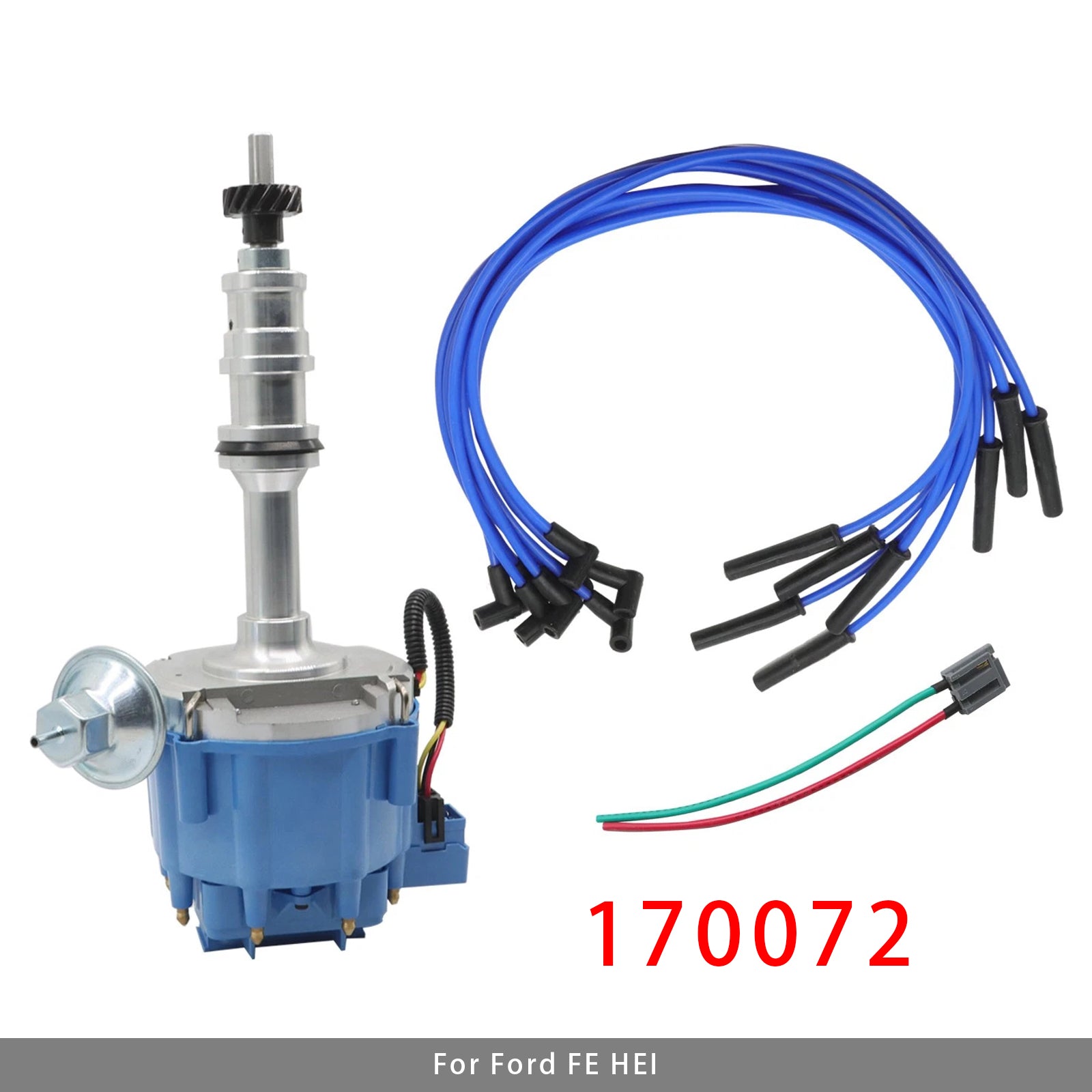 170072 Distributeur 332 352 360 406 427 428 & Fils De Bougie Pour Ford FE HEI