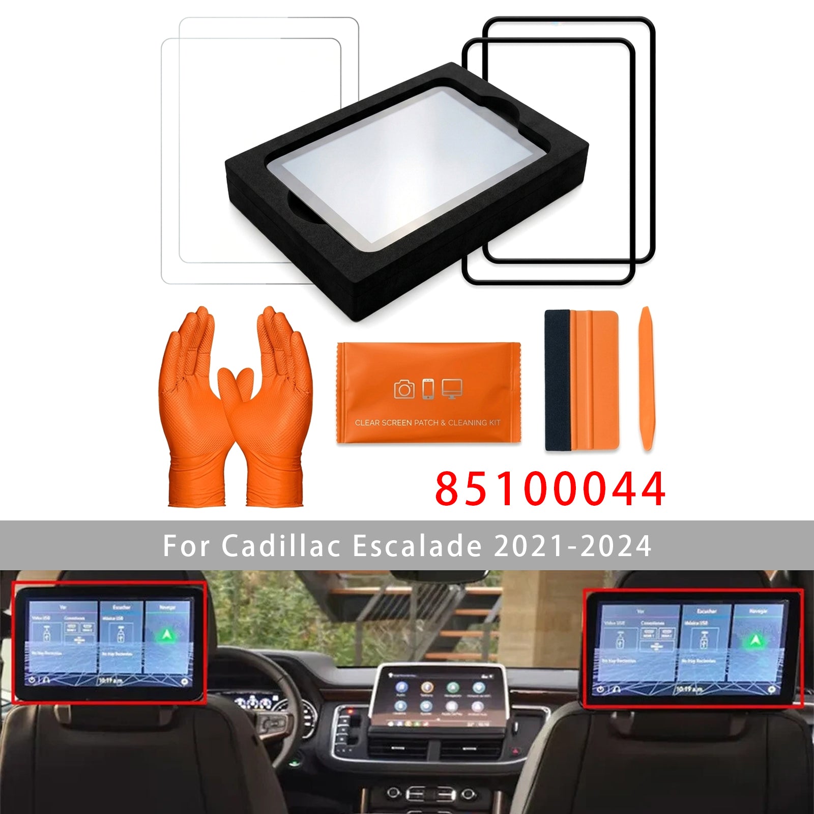 Écran De Siège Arrière 85100044 12.6" LCD & Protection Pour 21-24 Suburban Yukon