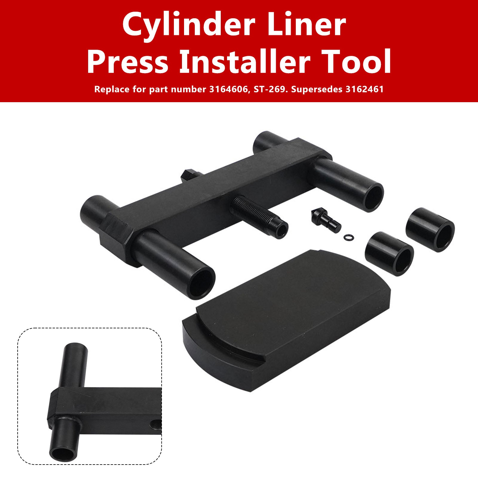 Cylinder Liner Press Installer Tool 3164606 Pour Cummins ISX X15 Liner Press