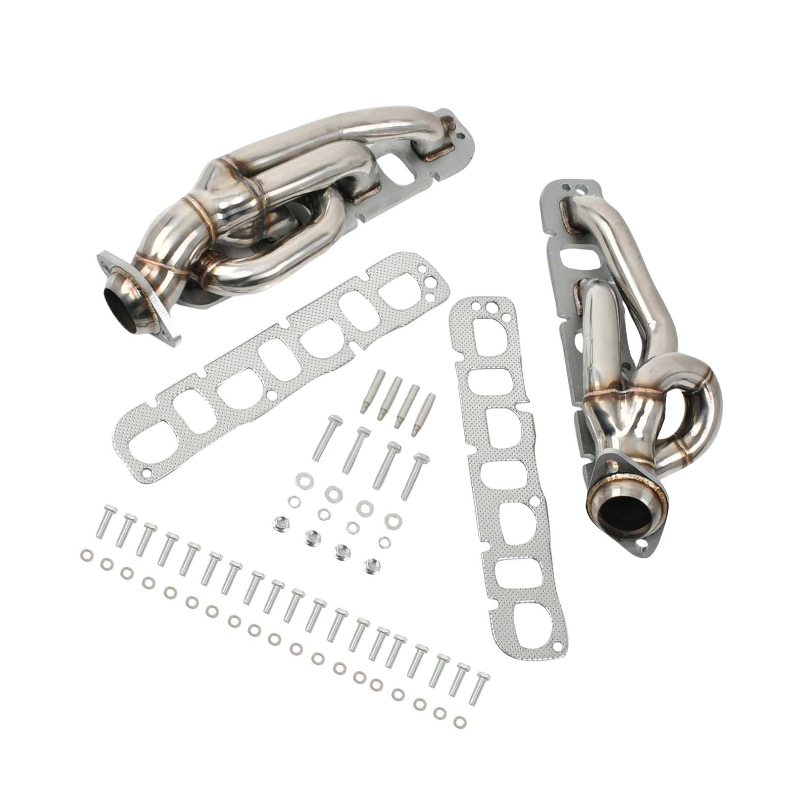 Steel Exhaust Manifold Header Pour Dodge Ram 1500 2009-2018 5.7L 1-5/8"