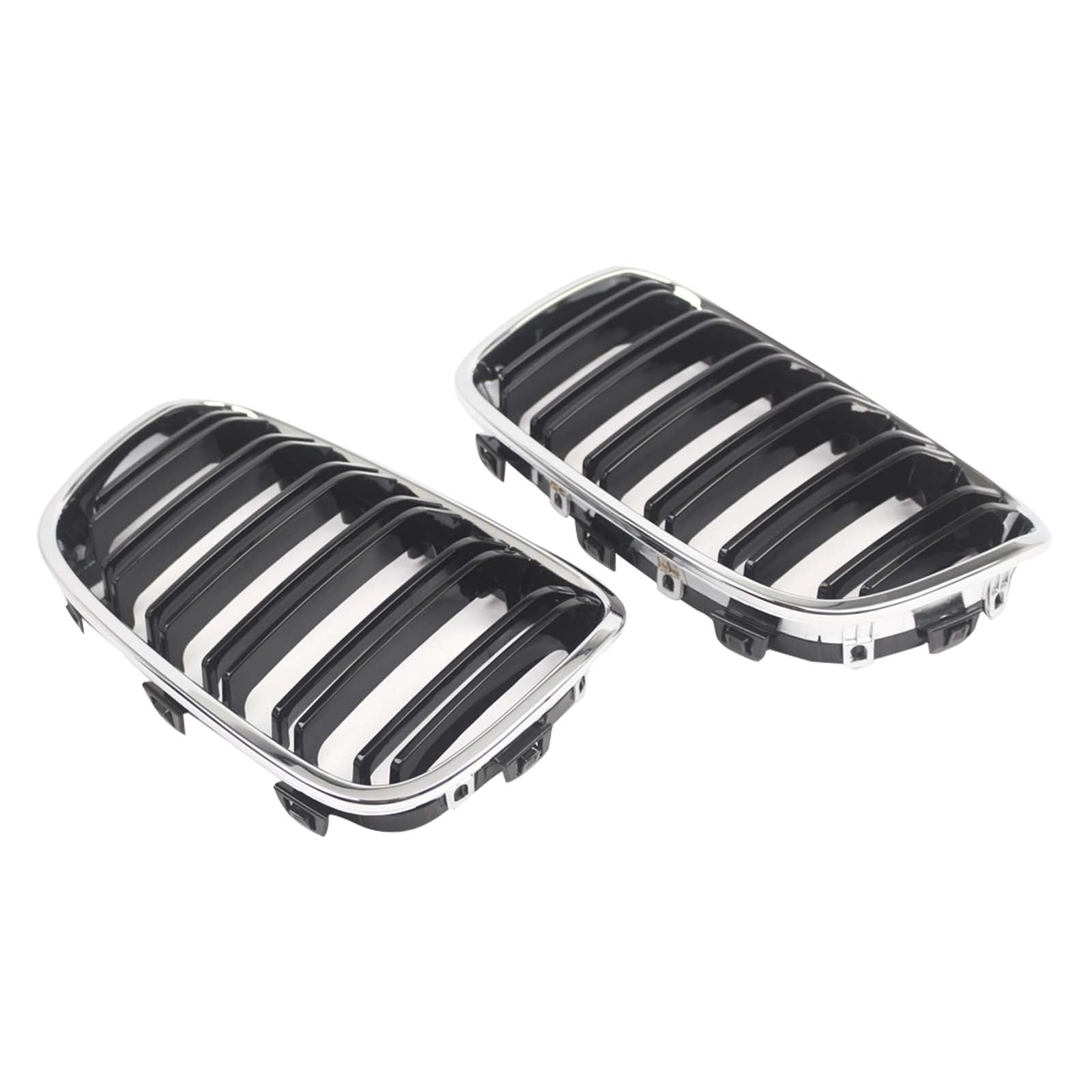 2PCS Front Bumper Kidney Grille Grill Pour BMW 1 Series F20 F21 2012-2014