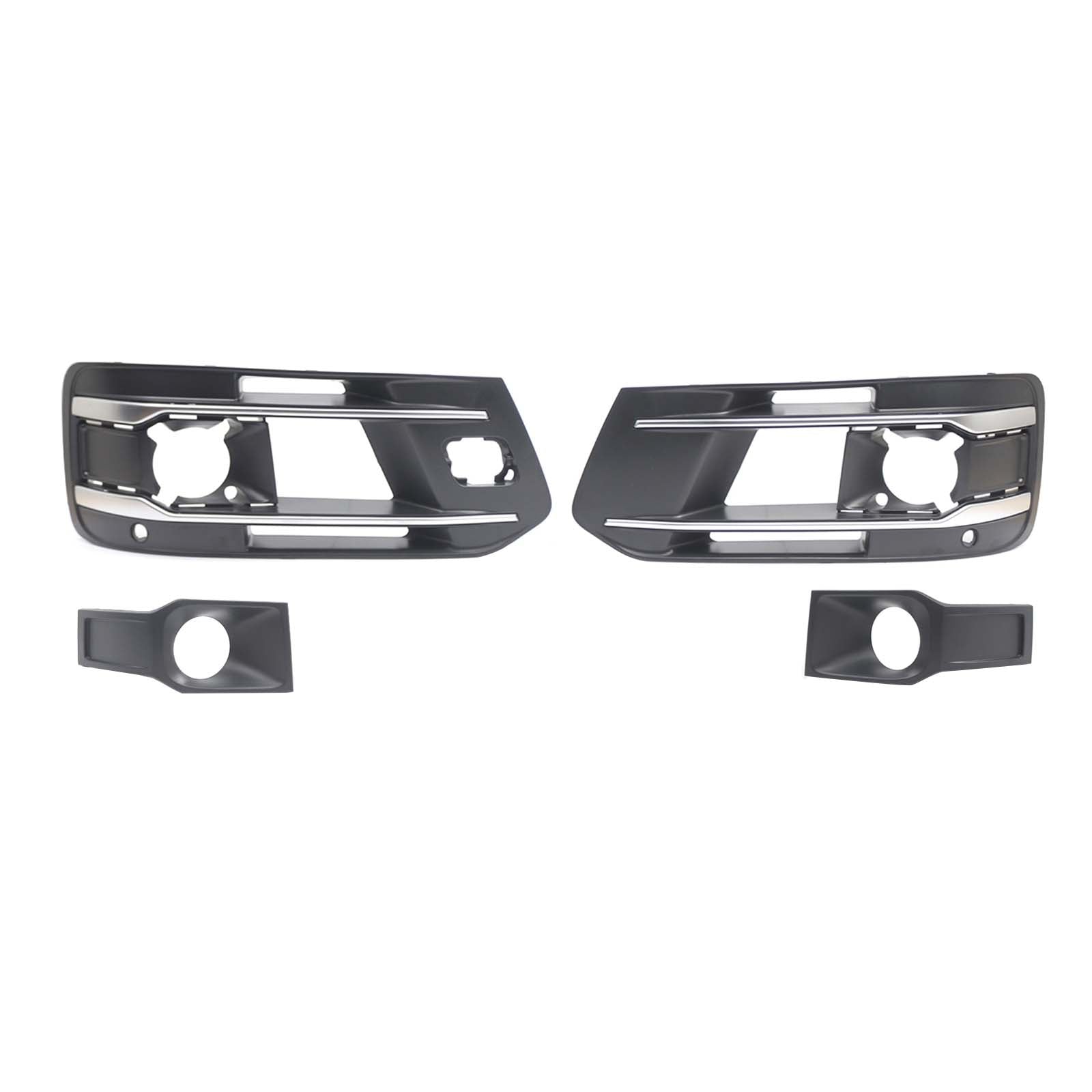 4PCS Front Bumper Fog Light Grille Cover 4M0807682AA4W3 Pour Audi Q7 2016-2019