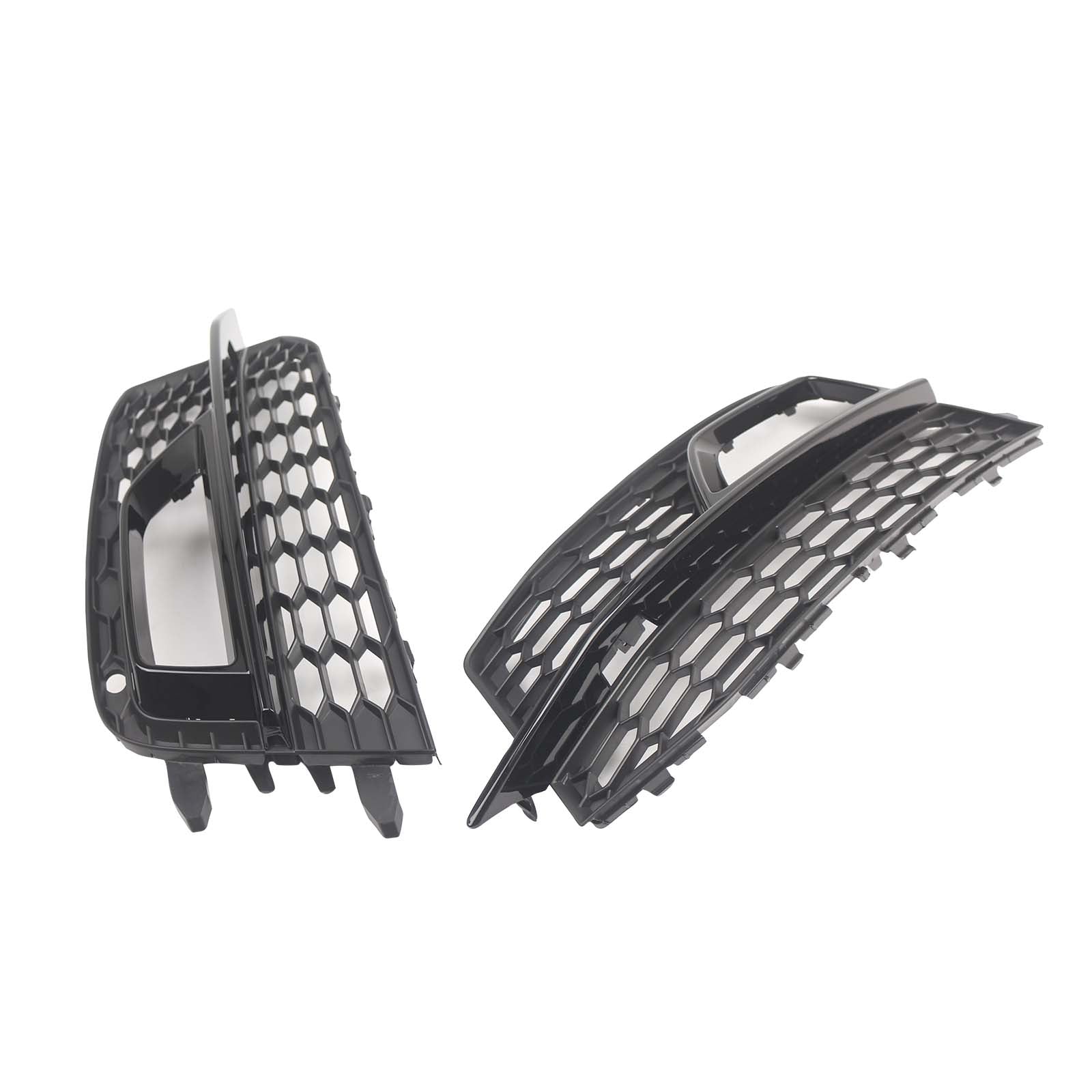 Black Front Fog Lamp Grill Pour Audi A5 S-Line Sport Edition Bumper 2013-2016