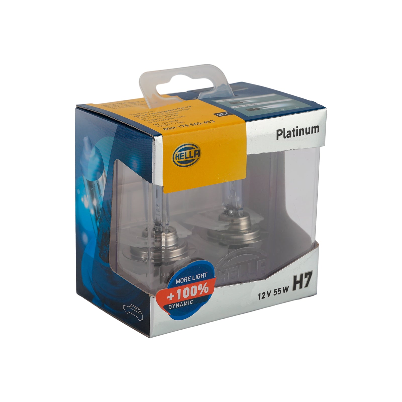 Ampoule Phare Halogène Améliorée Voiture H4 12V 60/55W Pour HELLA 178 560-663