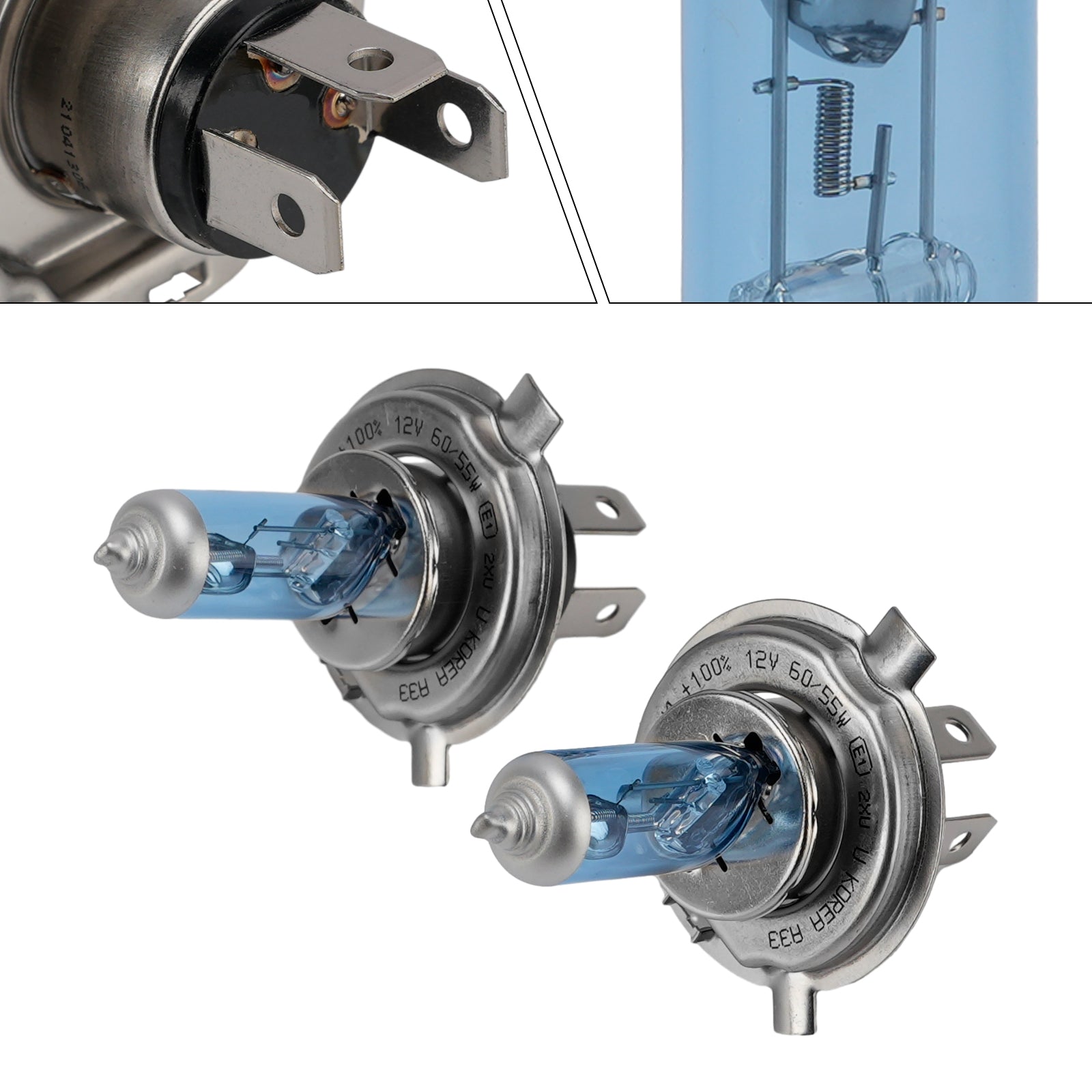 Ampoule Phare Halogène Améliorée Voiture H4 12V 60/55W Pour HELLA 178 560-663