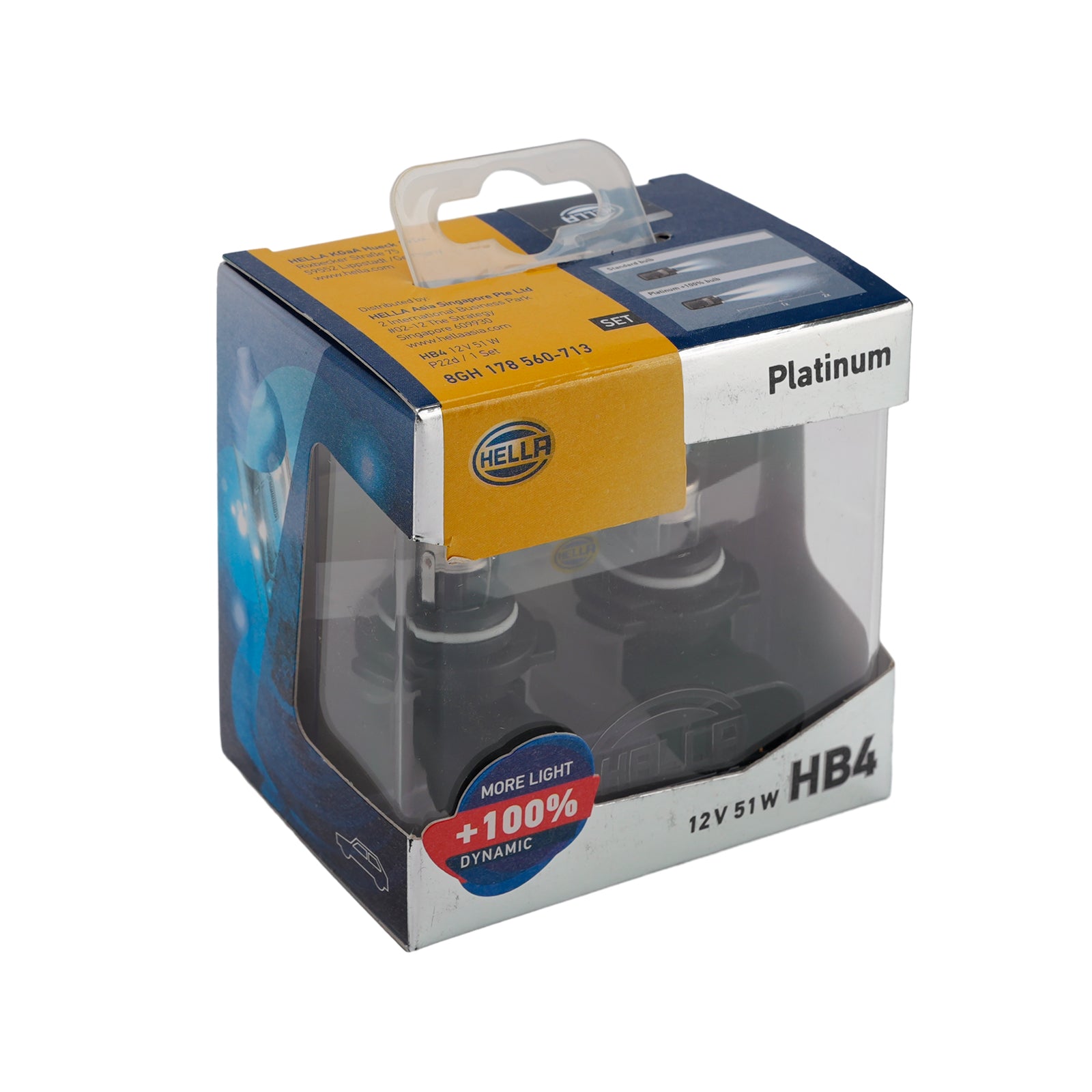 Ampoule Phare Halogène Améliorée Voiture HB3 9005 12V 60W Pour HELLA178 560-703
