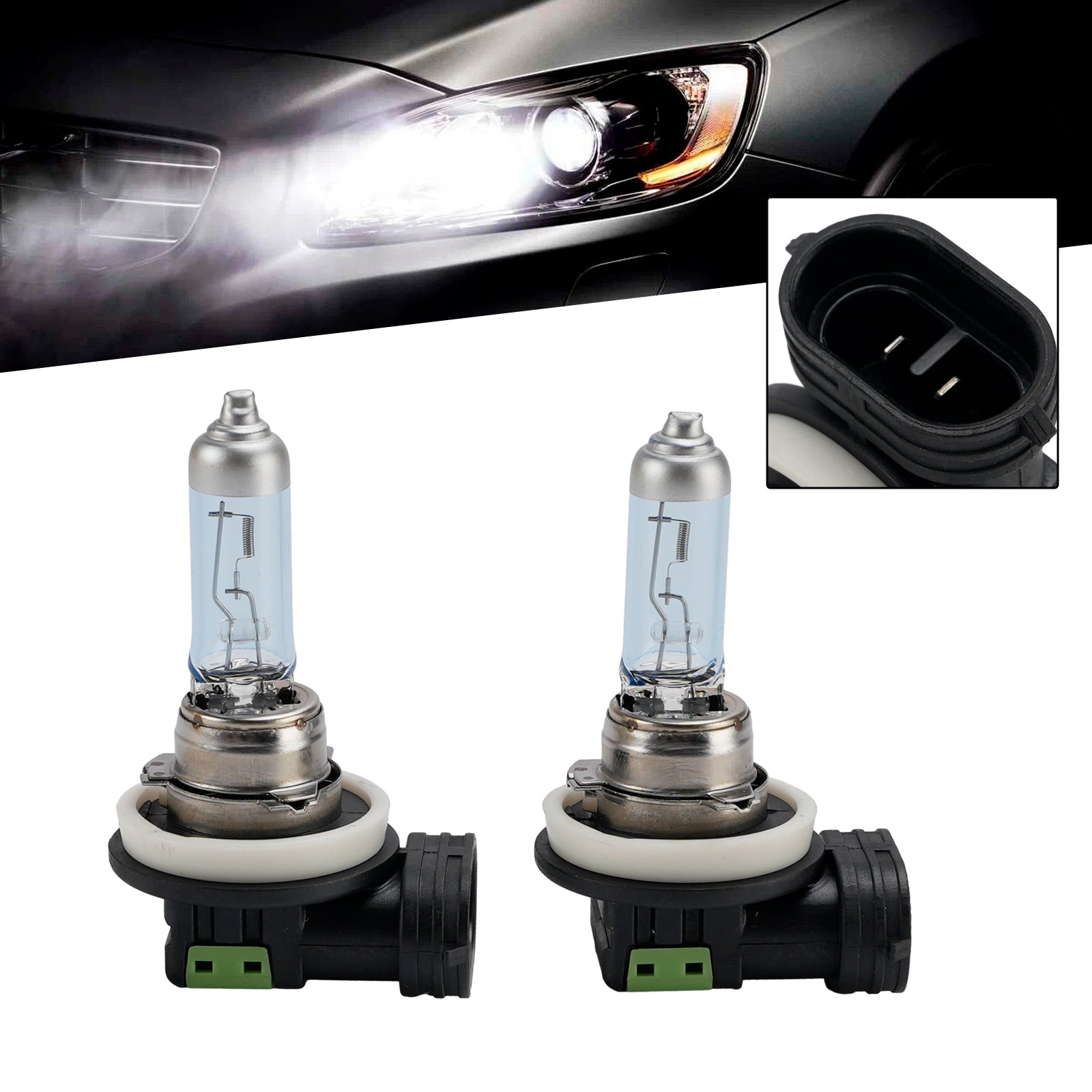 Ampoule Phare Halogène Améliorée Voiture H11 12V 55W Pour HELLA 8GH 211 730-283
