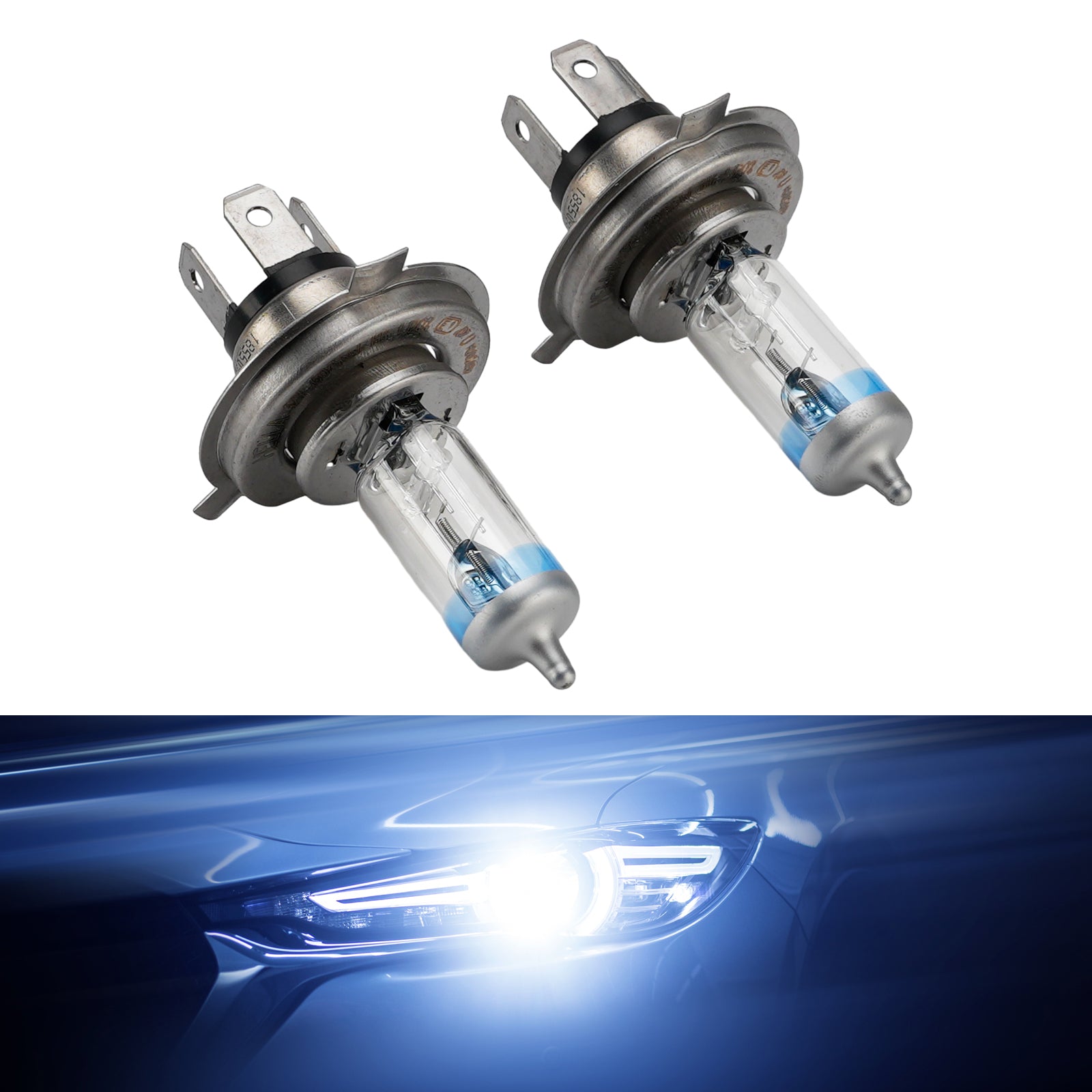Ampoule Phare Halogène Améliorée Voiture H4 12V 60/55W Pour HELLA 178 560-482