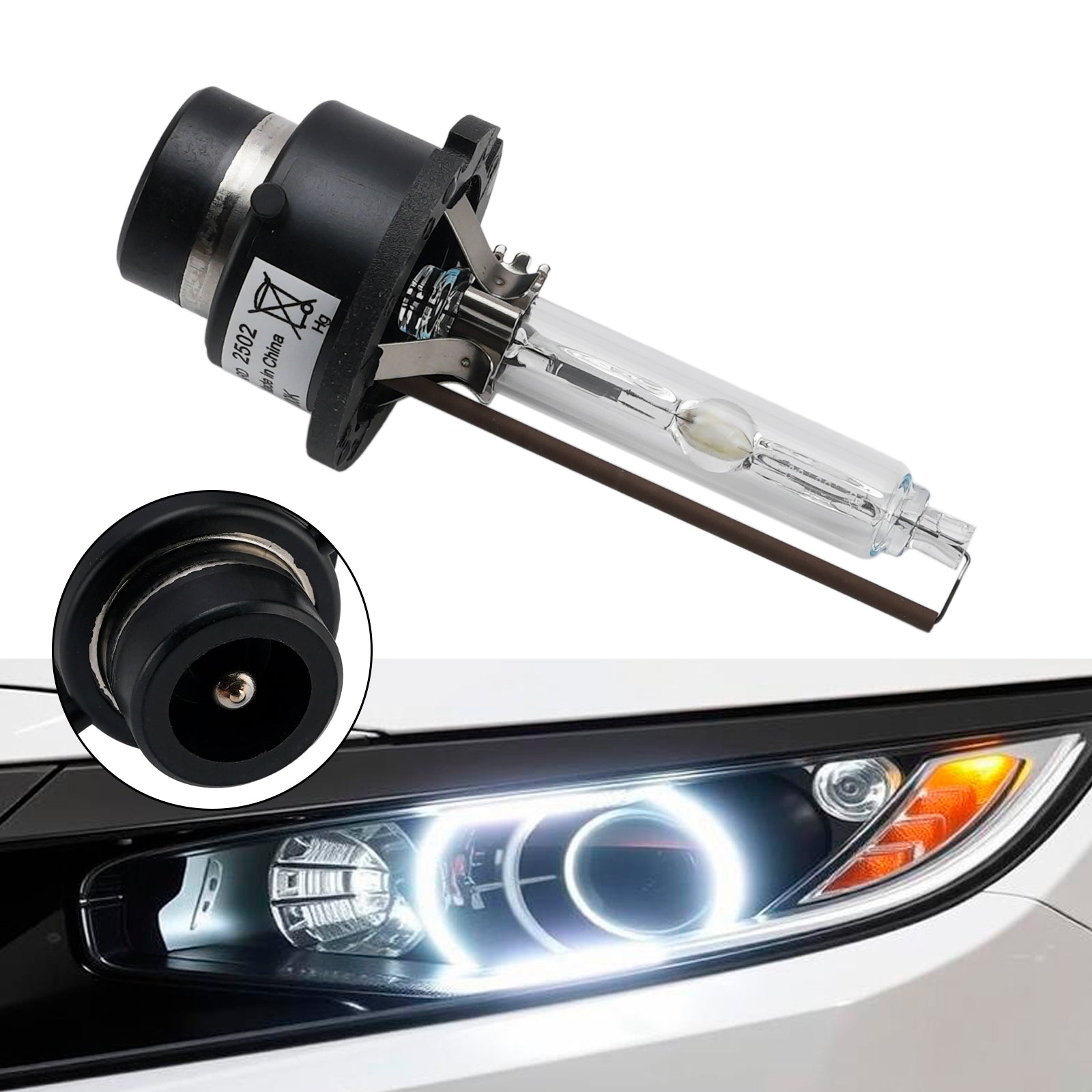 Ampoule Phare Xénon HID Voiture D2S 85V 35W 4300K Pour HELLA 8GS 358626011