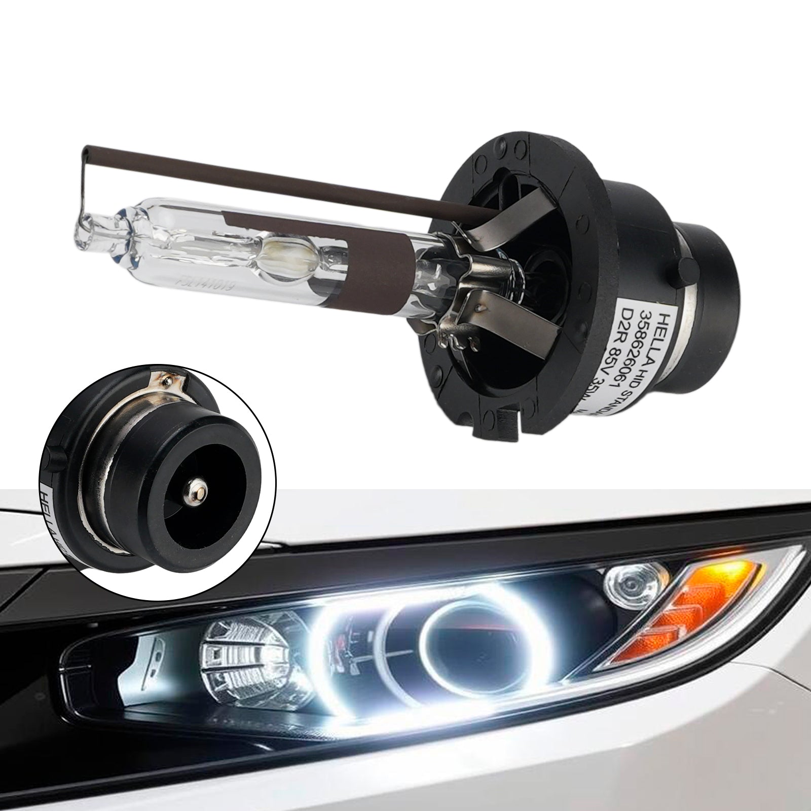 Ampoule Phare Xénon HID Voiture D2R 85V 35W 4300K Pour HELLA 8GS 358626061