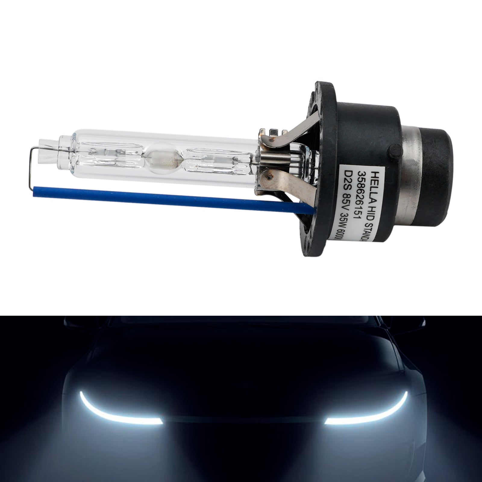 Ampoule Phare Xénon HID Voiture D2S 85V 35W 6000K Pour HELLA 8GS 358626151