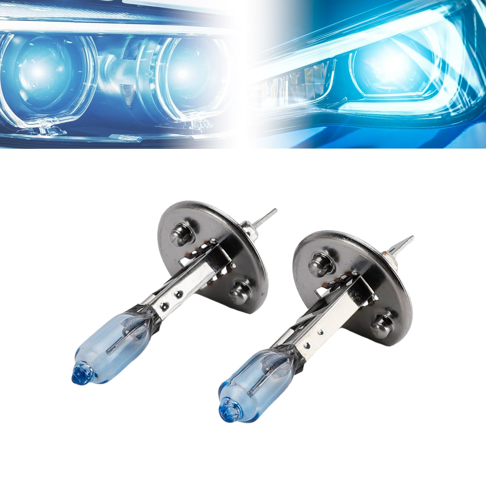 Ampoule Phare Halogène Améliorée Voiture H1 12V 55W Pour HELLA 8GH 178 560-693