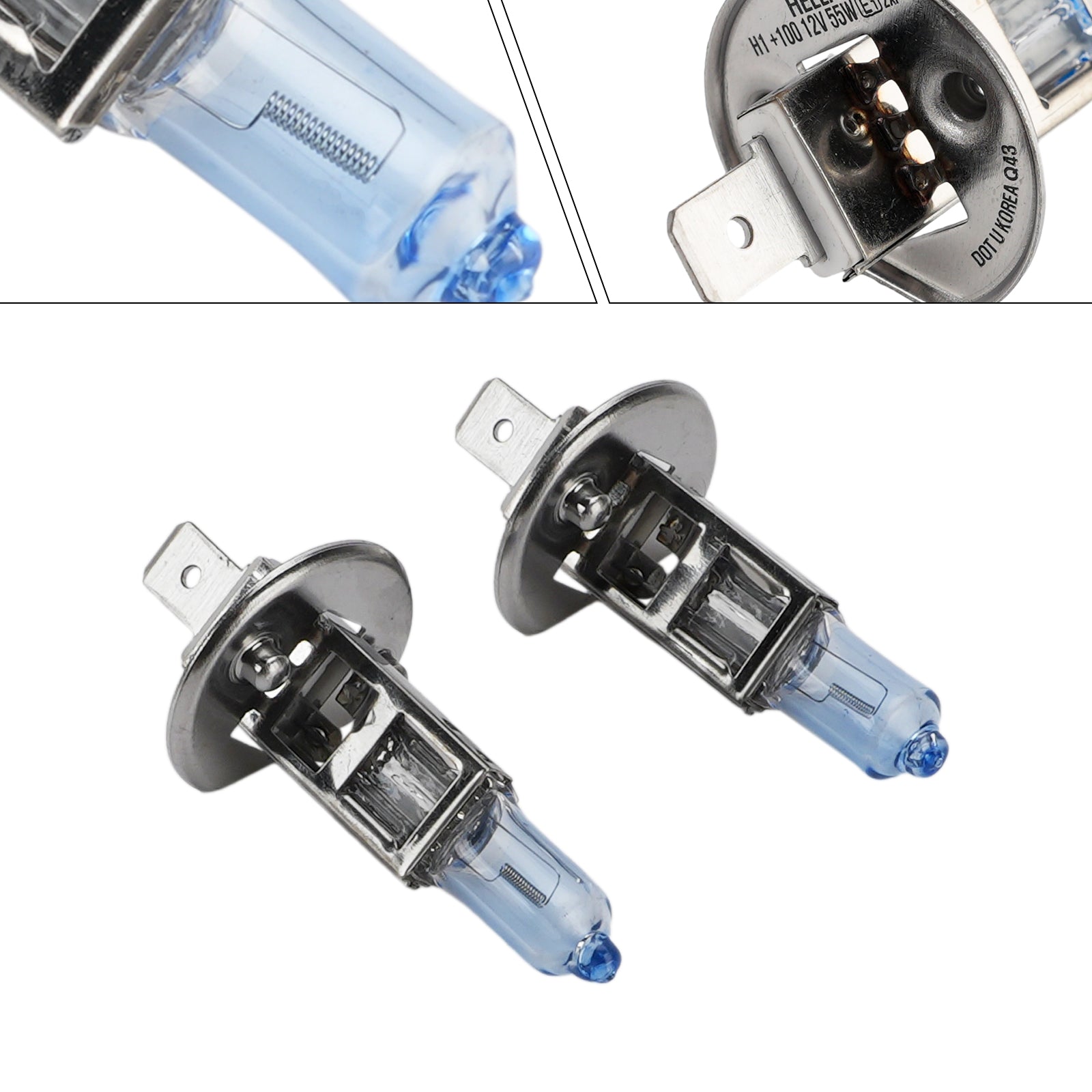 Ampoule Phare Halogène Améliorée Voiture H1 12V 55W Pour HELLA 8GH 178 560-693