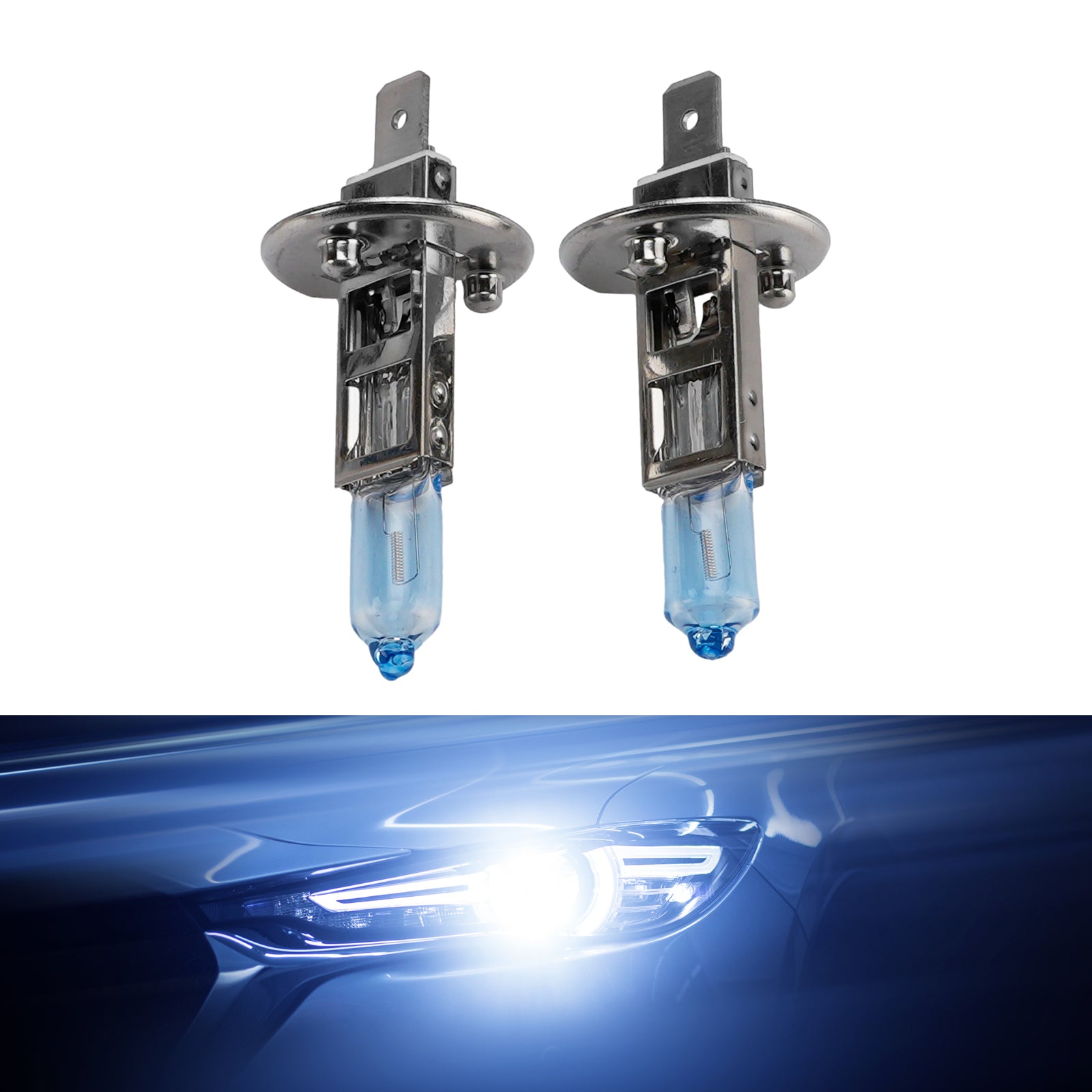 Ampoule Phare Halogène Améliorée Voiture H1 12V 55W Pour HELLA 8GH 178 560-693